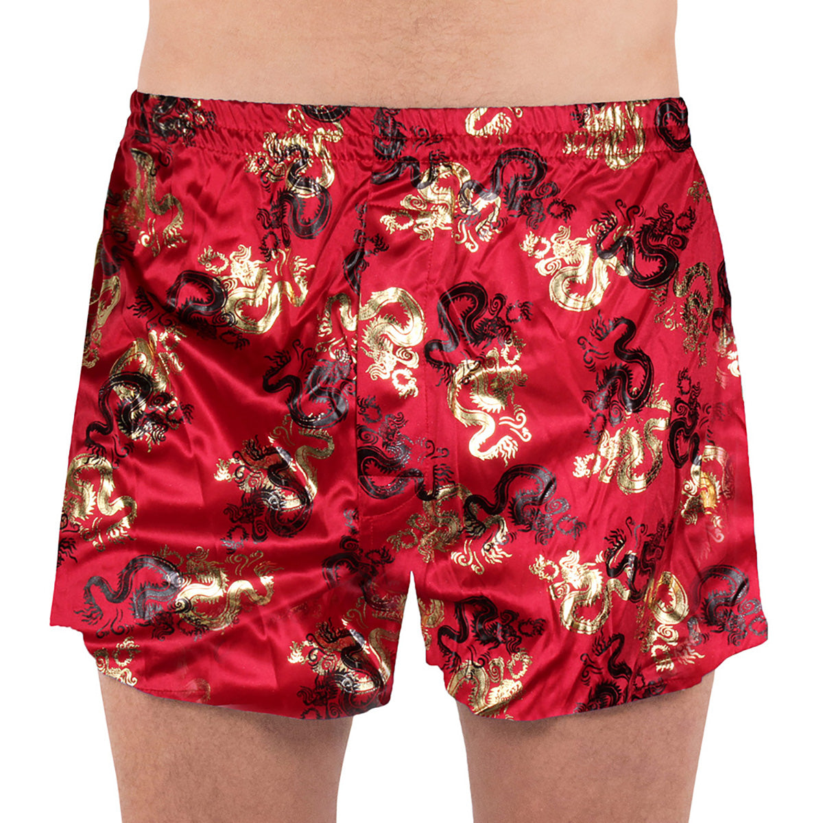 intimo Metallic Dragon Boxer Short Graphic Logo Underwear