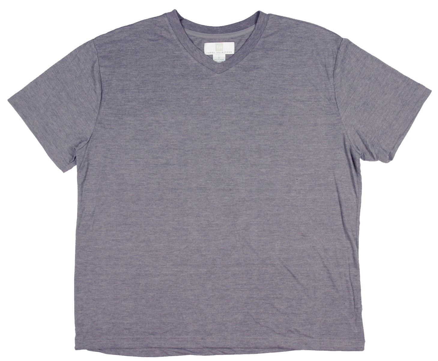 Intimo Mens Knit Short Sleeve V-Neck Shirt 48% Polyester 52% Rayon
