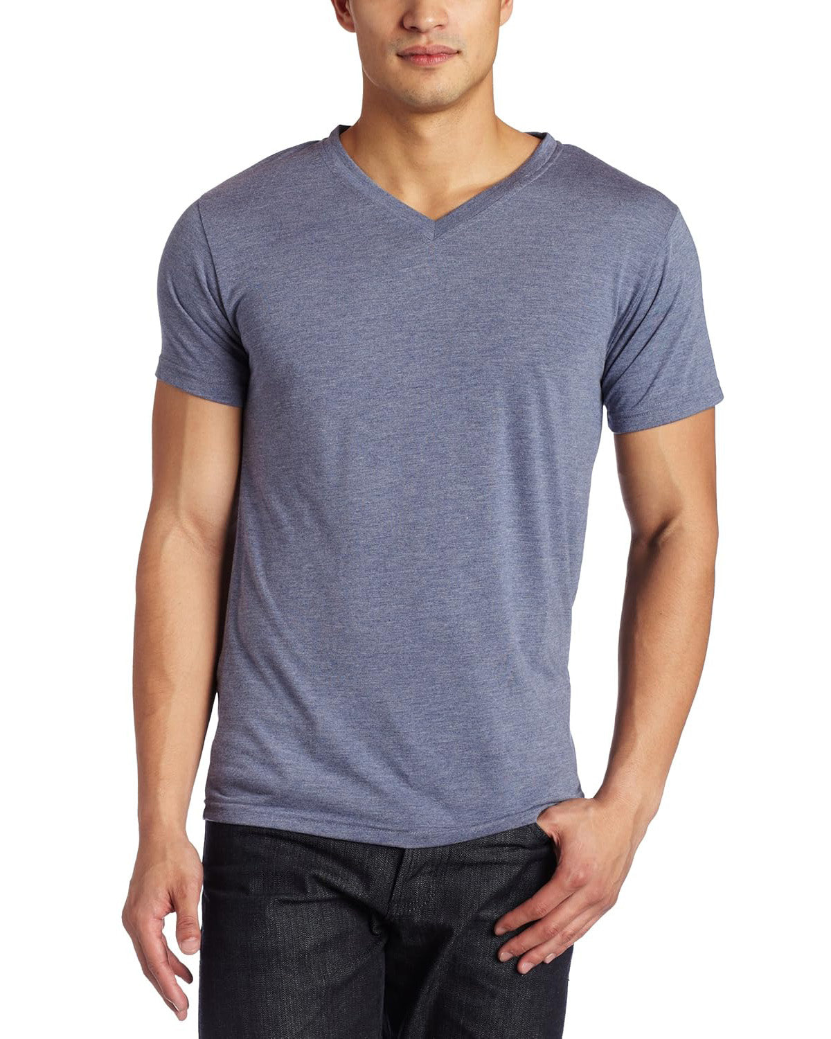 Intimo Men's Short Sleeve V-Neck Sleep Shirt