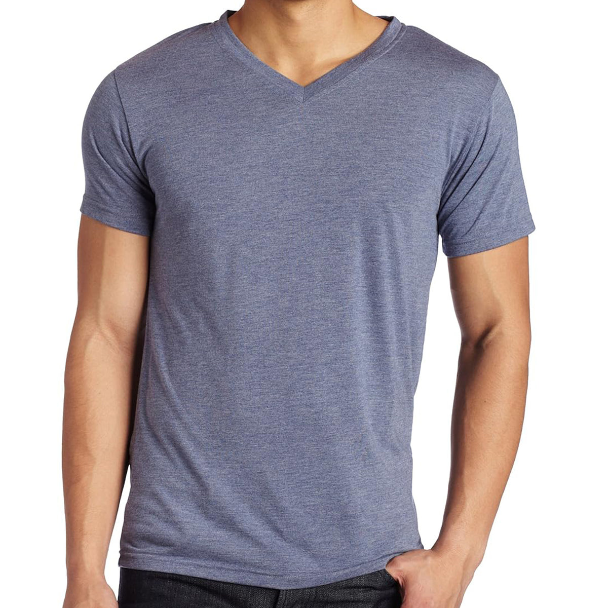 Intimo Men's Short Sleeve V-Neck Sleep Shirt