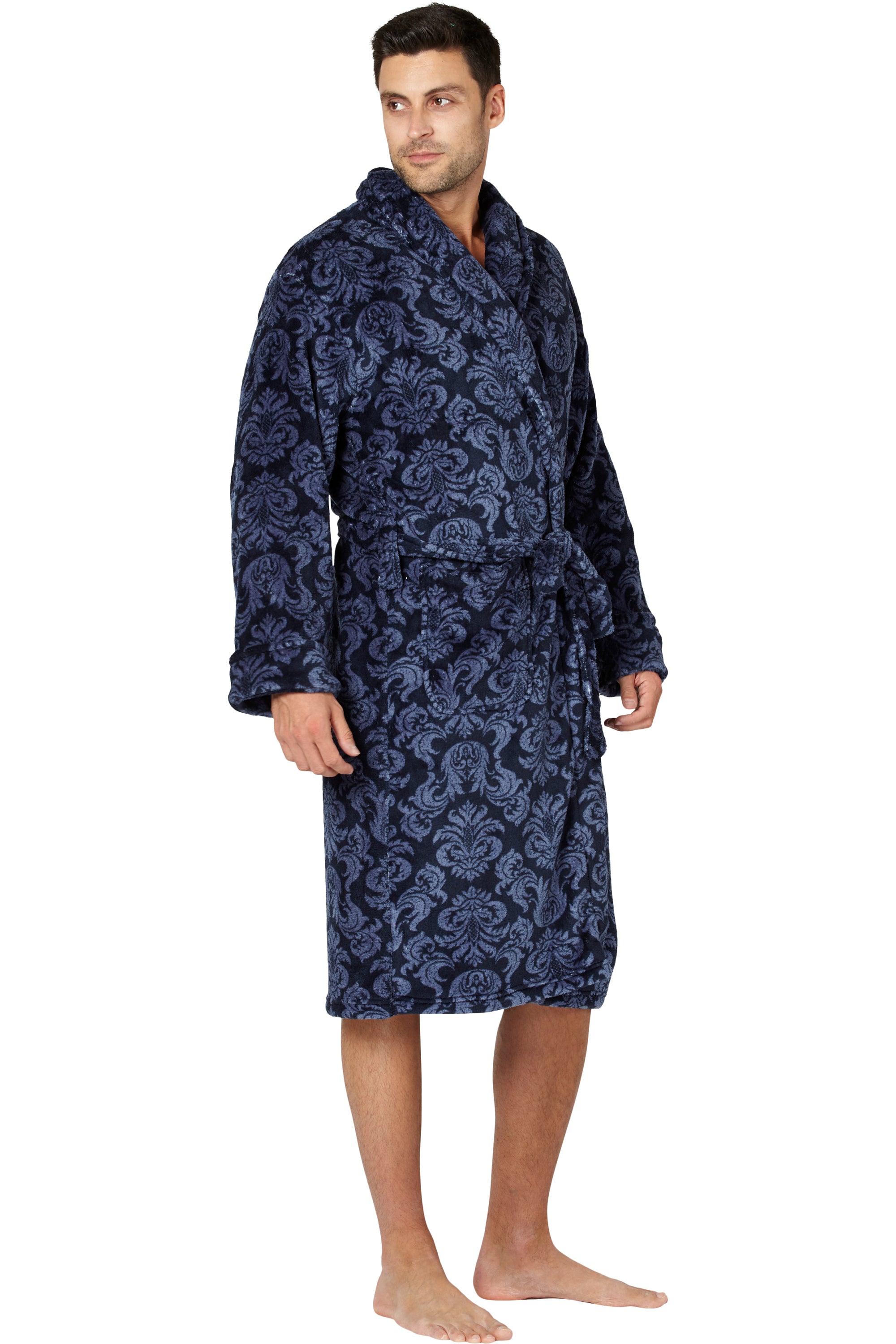 Intimo Men's Paisley Corel Robe