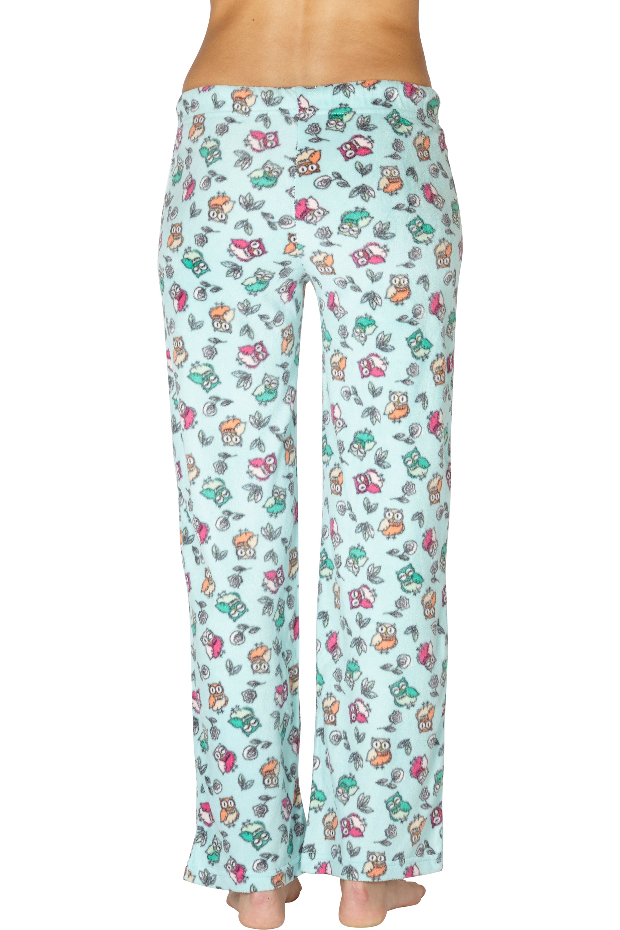 Intimo Womens Printed Microfleece Pajama Pant