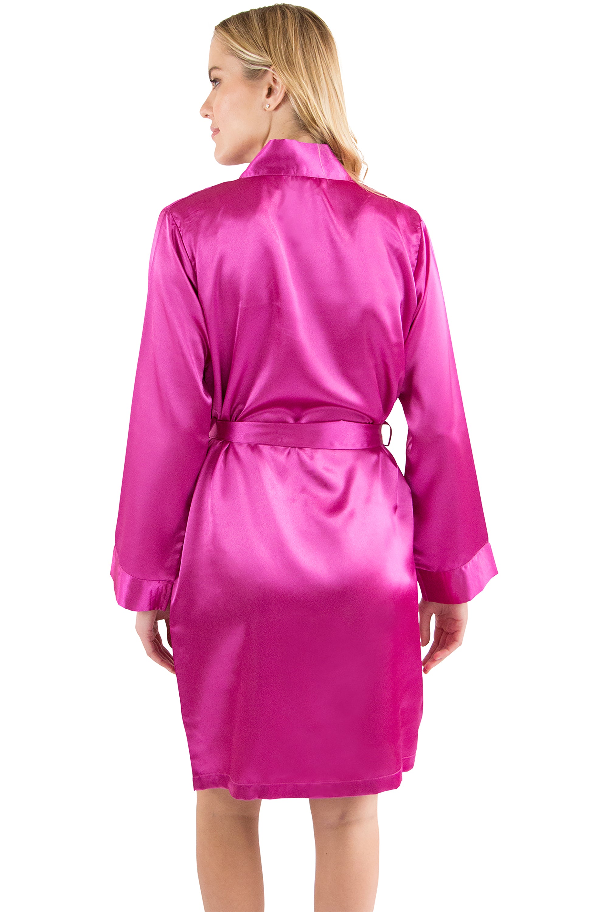 Intimo Womens Satin Kimono Robe