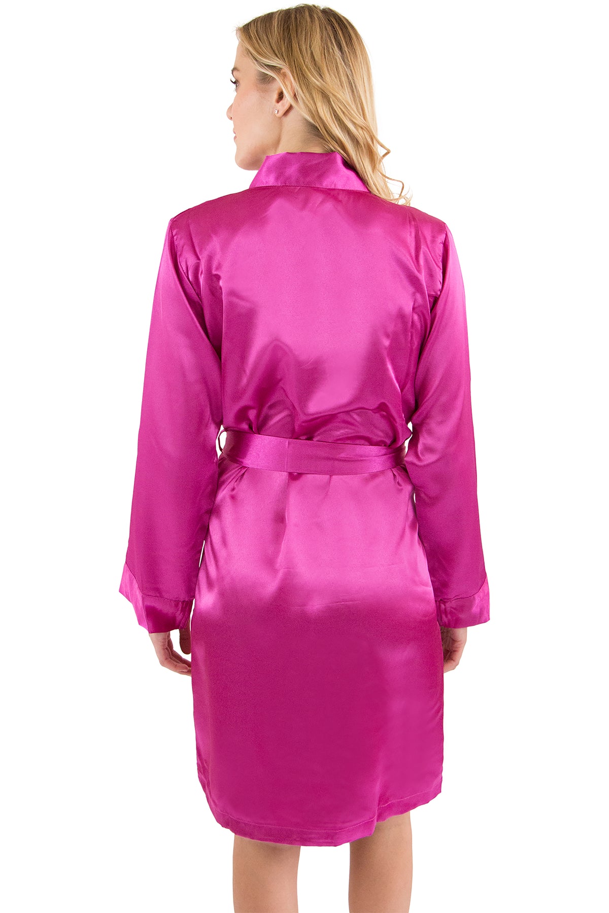 Intimo Womens Satin Kimono Robe