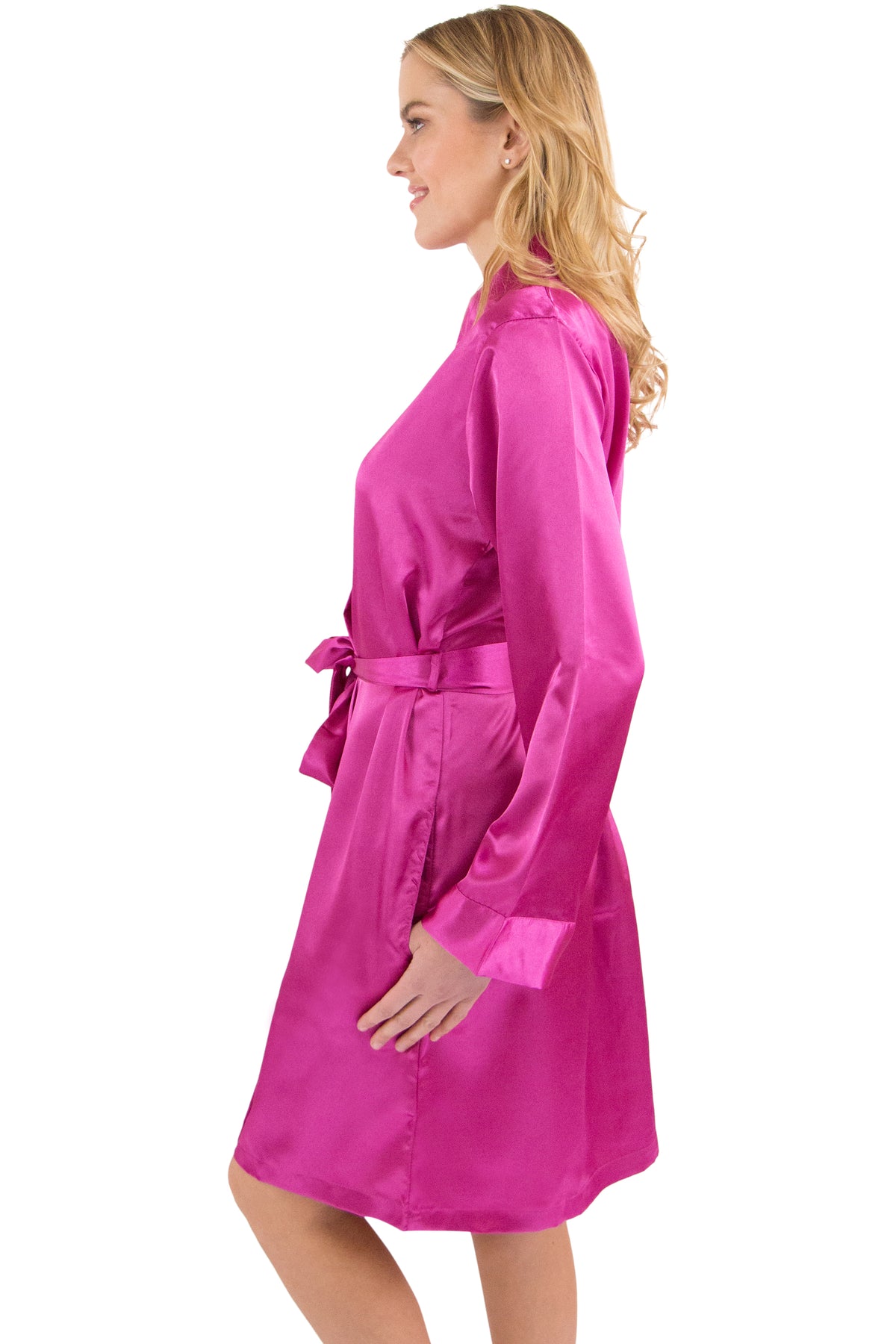 Intimo Womens Satin Kimono Robe