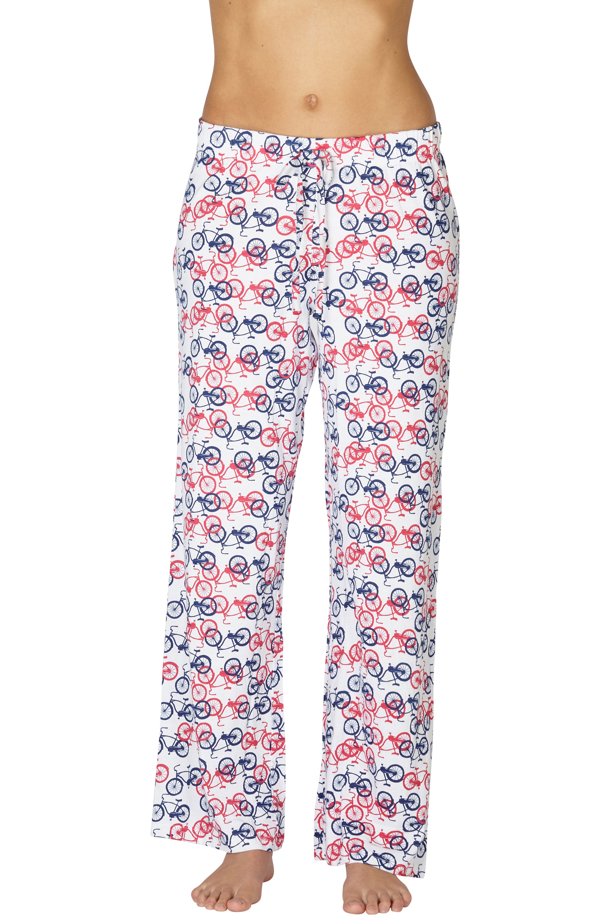 Intimo Womens Allover Graphic Logo Pajama Pants