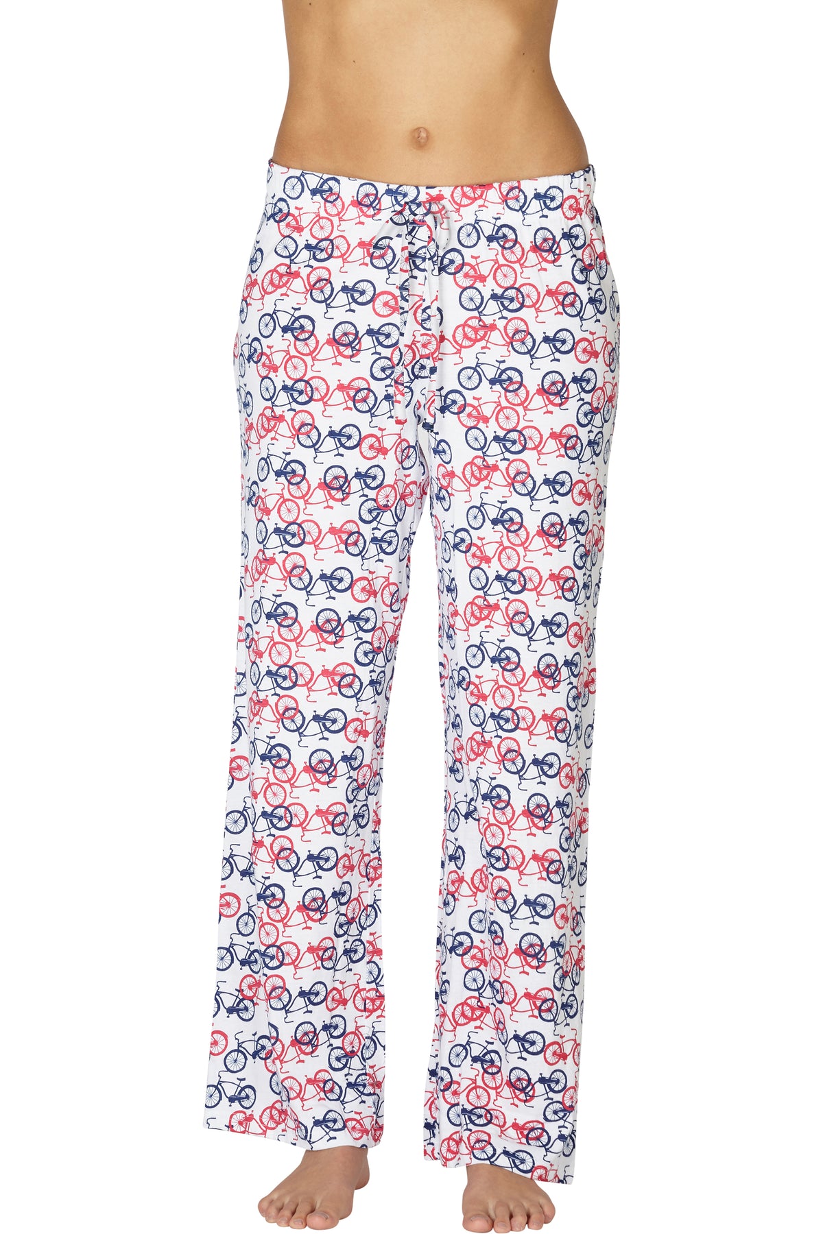 Intimo Womens Allover Graphic Logo Pajama Pants