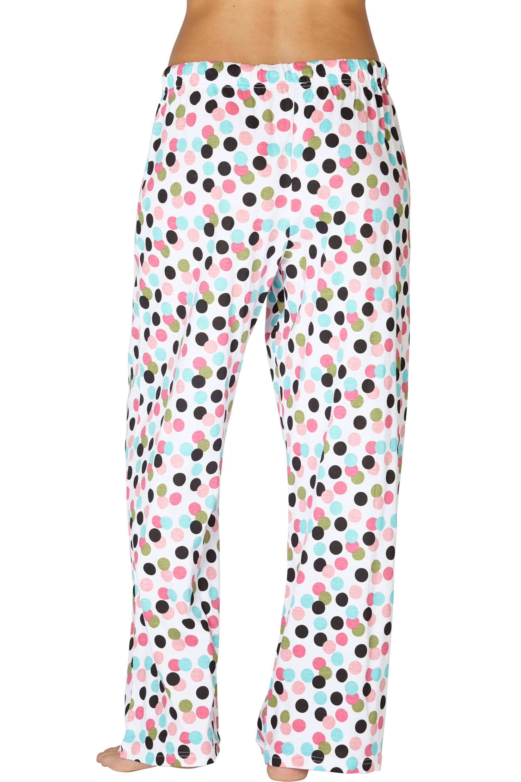 Intimo Womens Allover Graphic Logo Pajama Pants