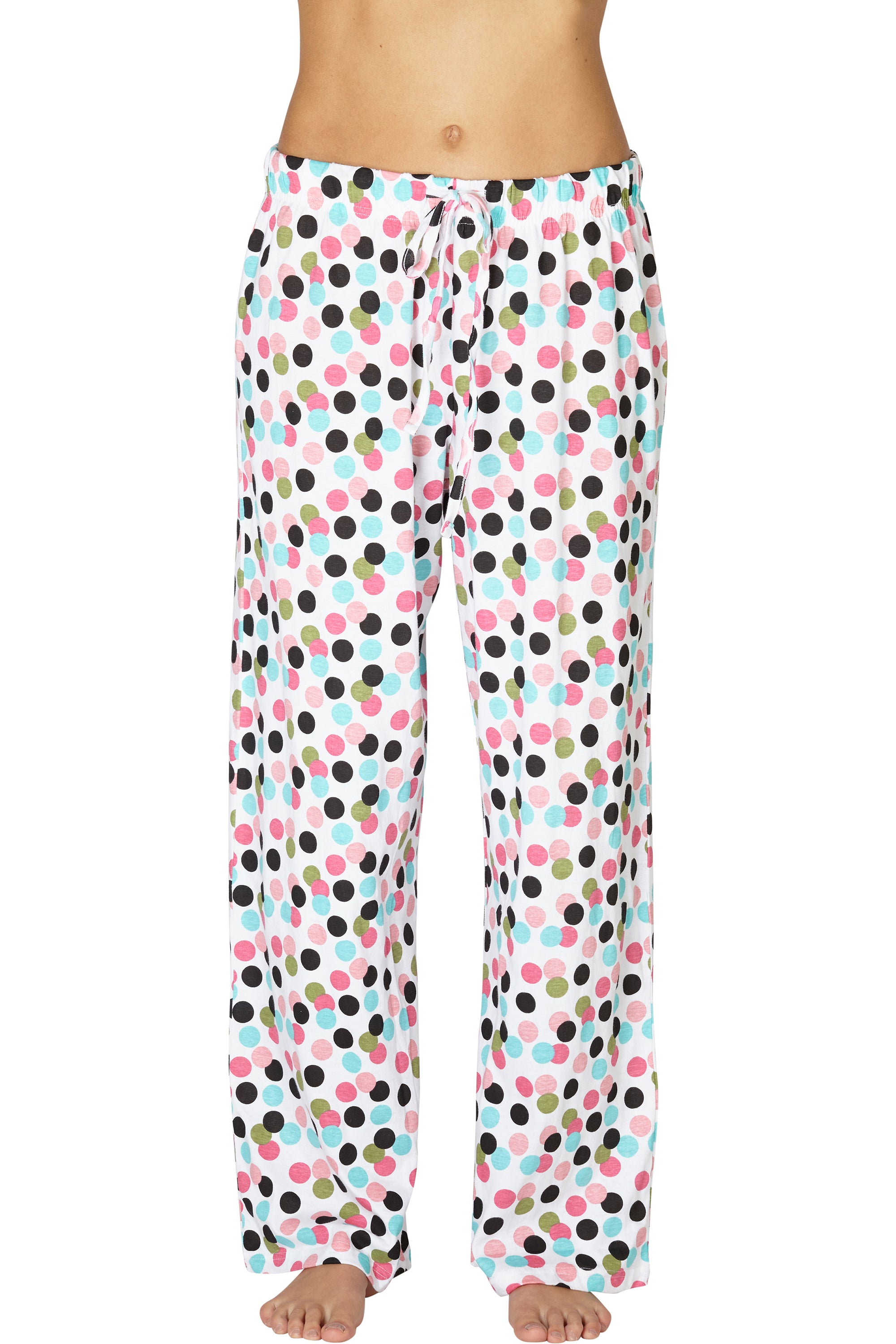 Intimo Womens Allover Graphic Logo Pajama Pants