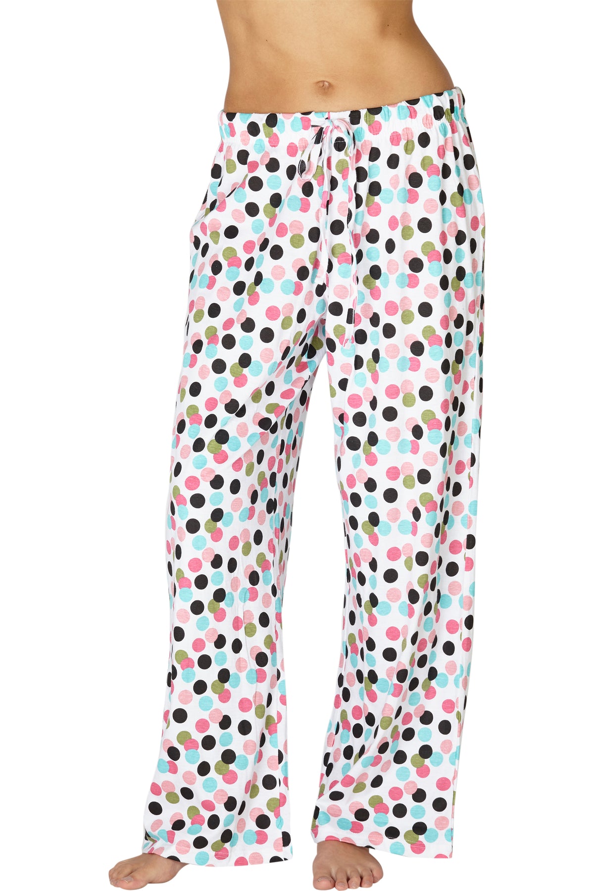 Intimo Womens Allover Graphic Logo Pajama Pants