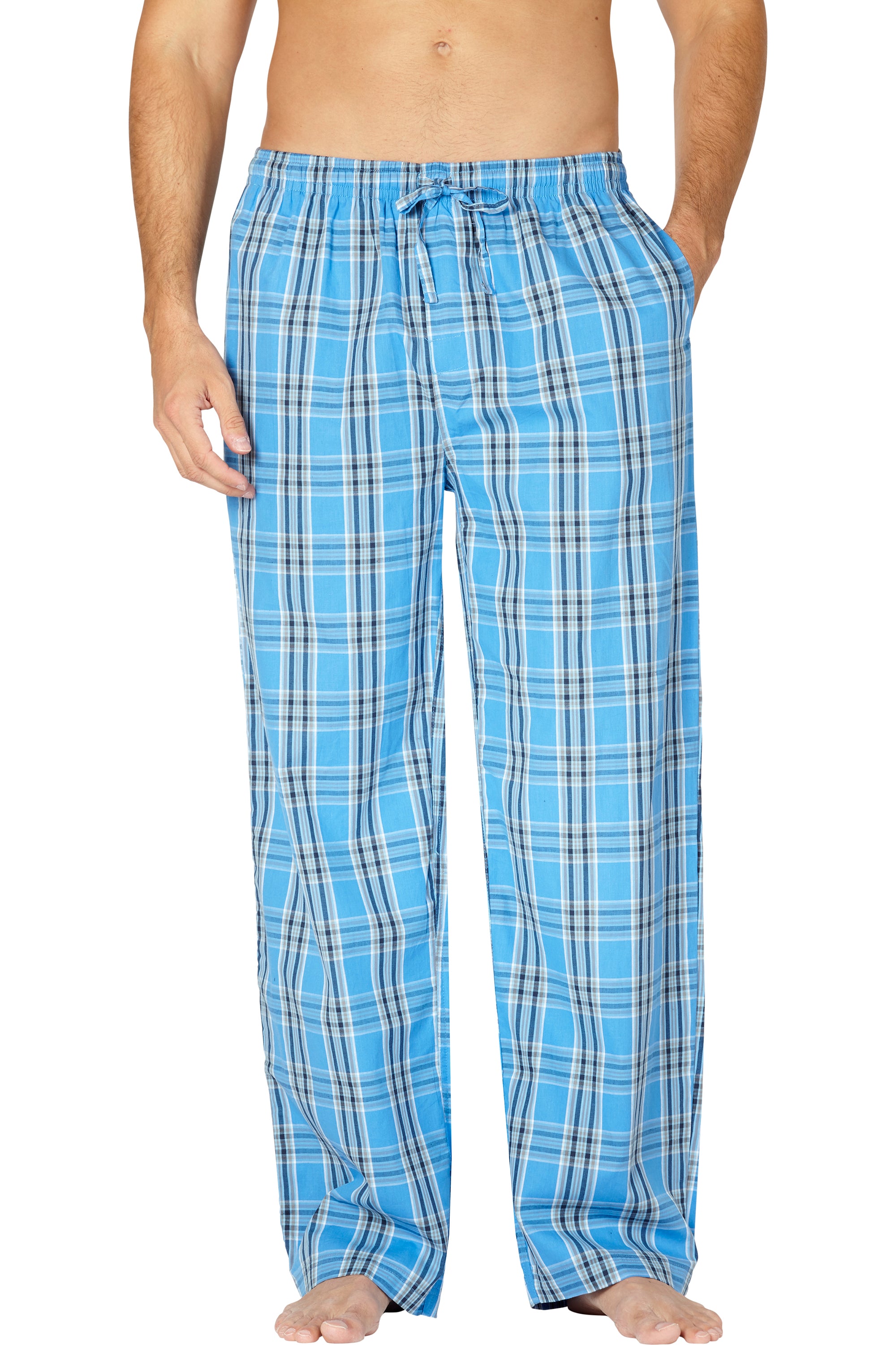 Intimo Men's Woven Knit Cotton Casual Lounge Sleep Pajama Pant Sleepwear Loungewear