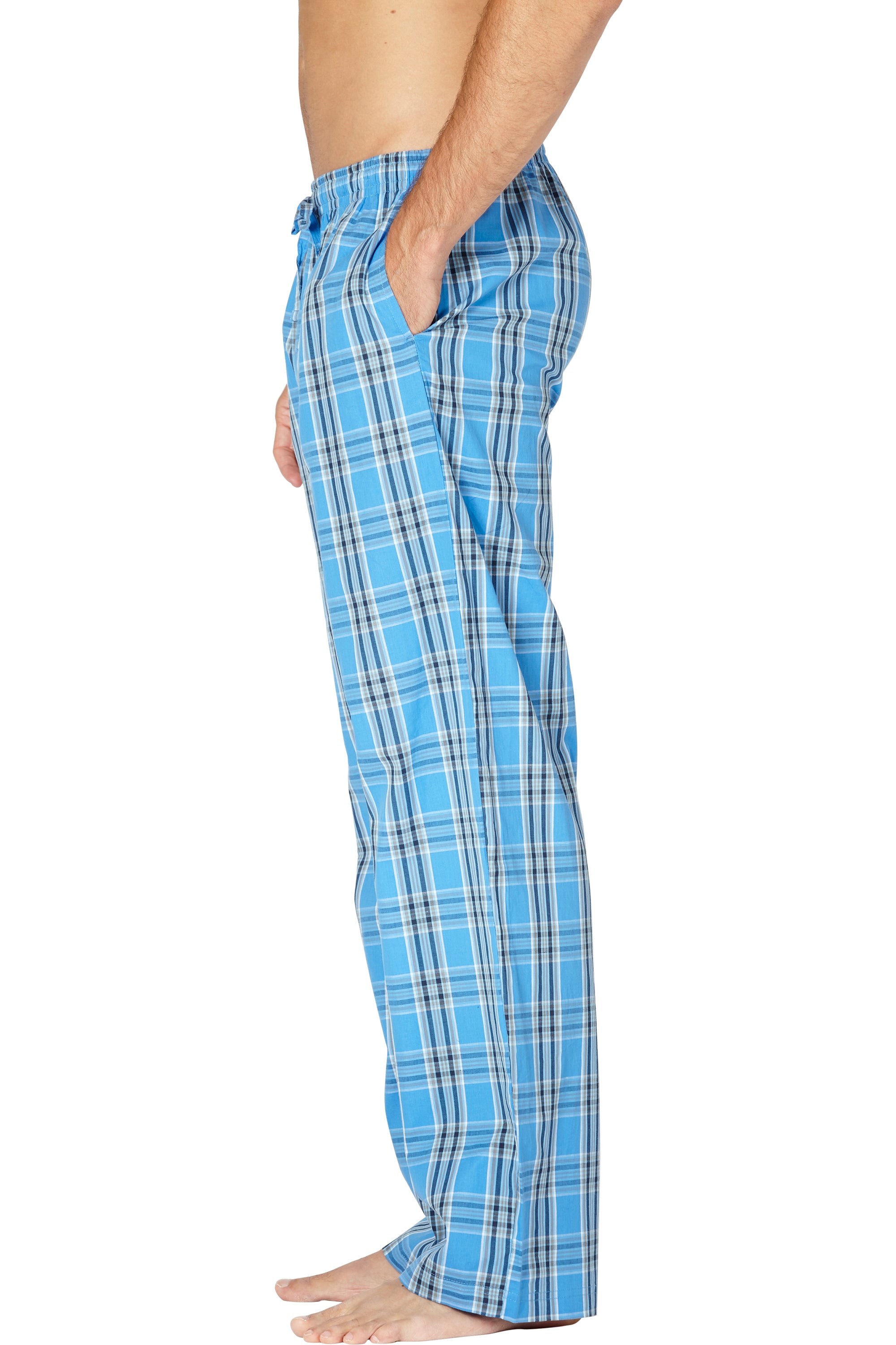 Intimo Men's Woven Knit Cotton Casual Lounge Sleep Pajama Pant Sleepwear Loungewear