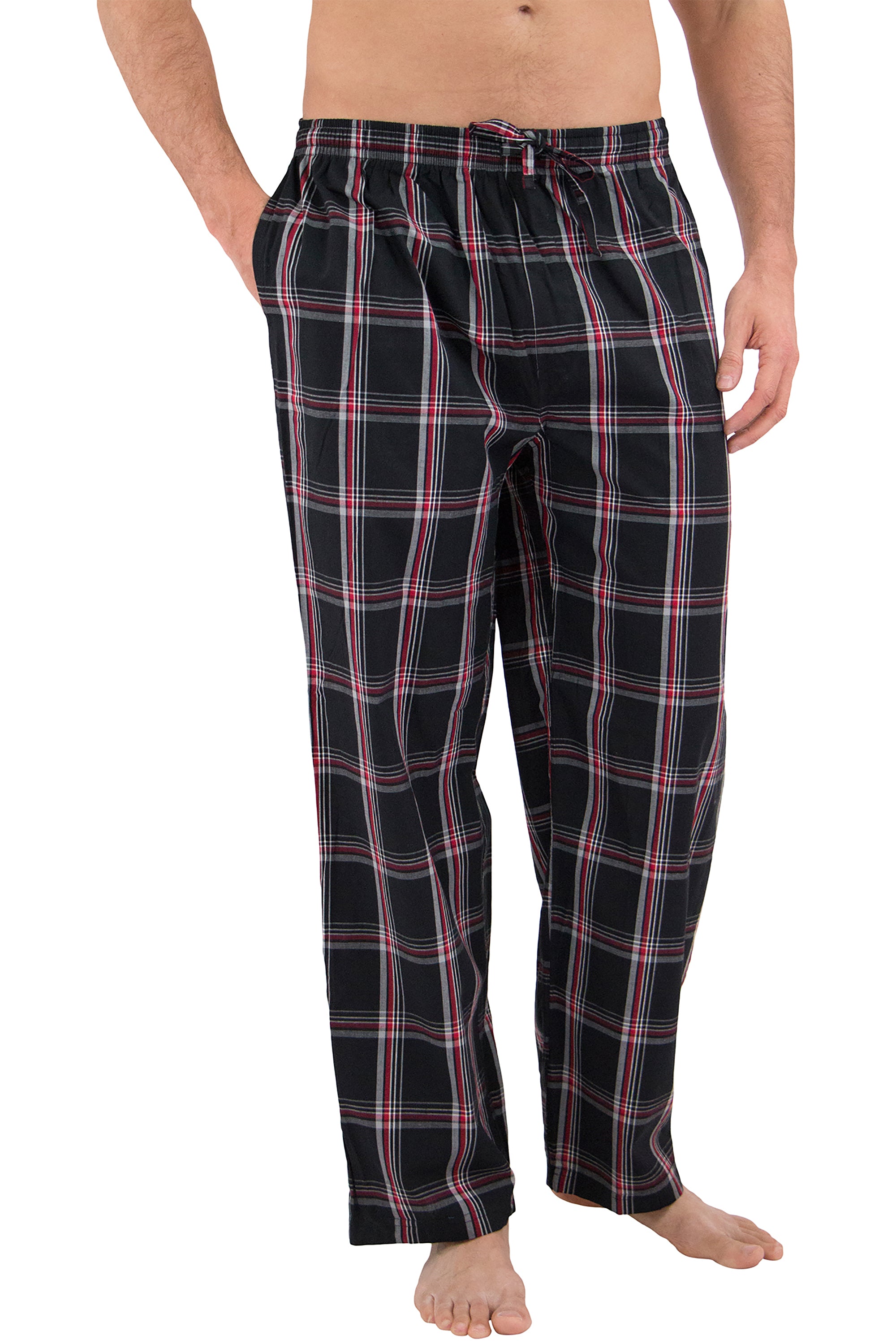 Intimo Men's Woven Knit Cotton Casual Lounge Sleep Pajama Pant Sleepwear Loungewear
