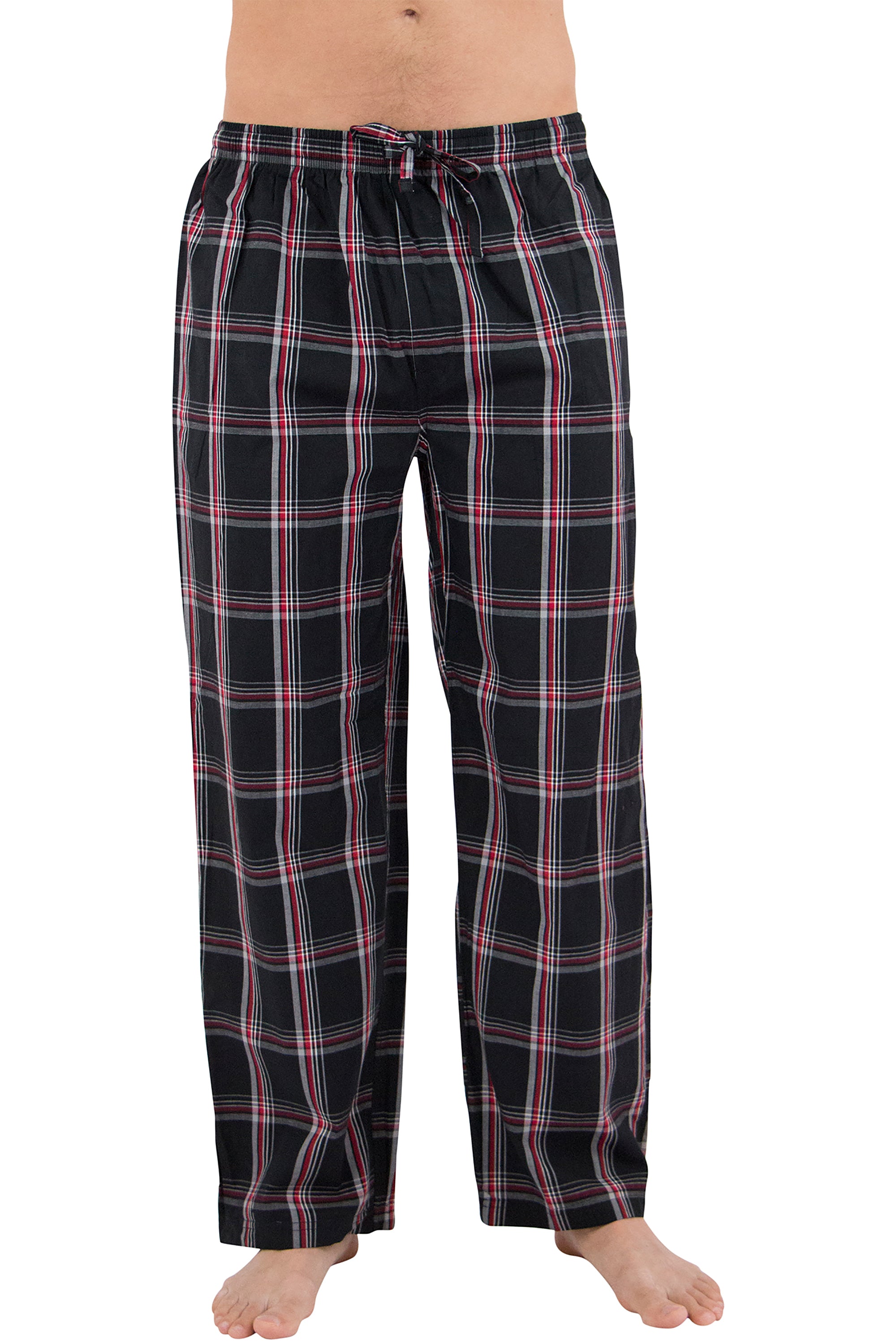 Intimo Men's Woven Knit Cotton Casual Lounge Sleep Pajama Pant Sleepwear Loungewear