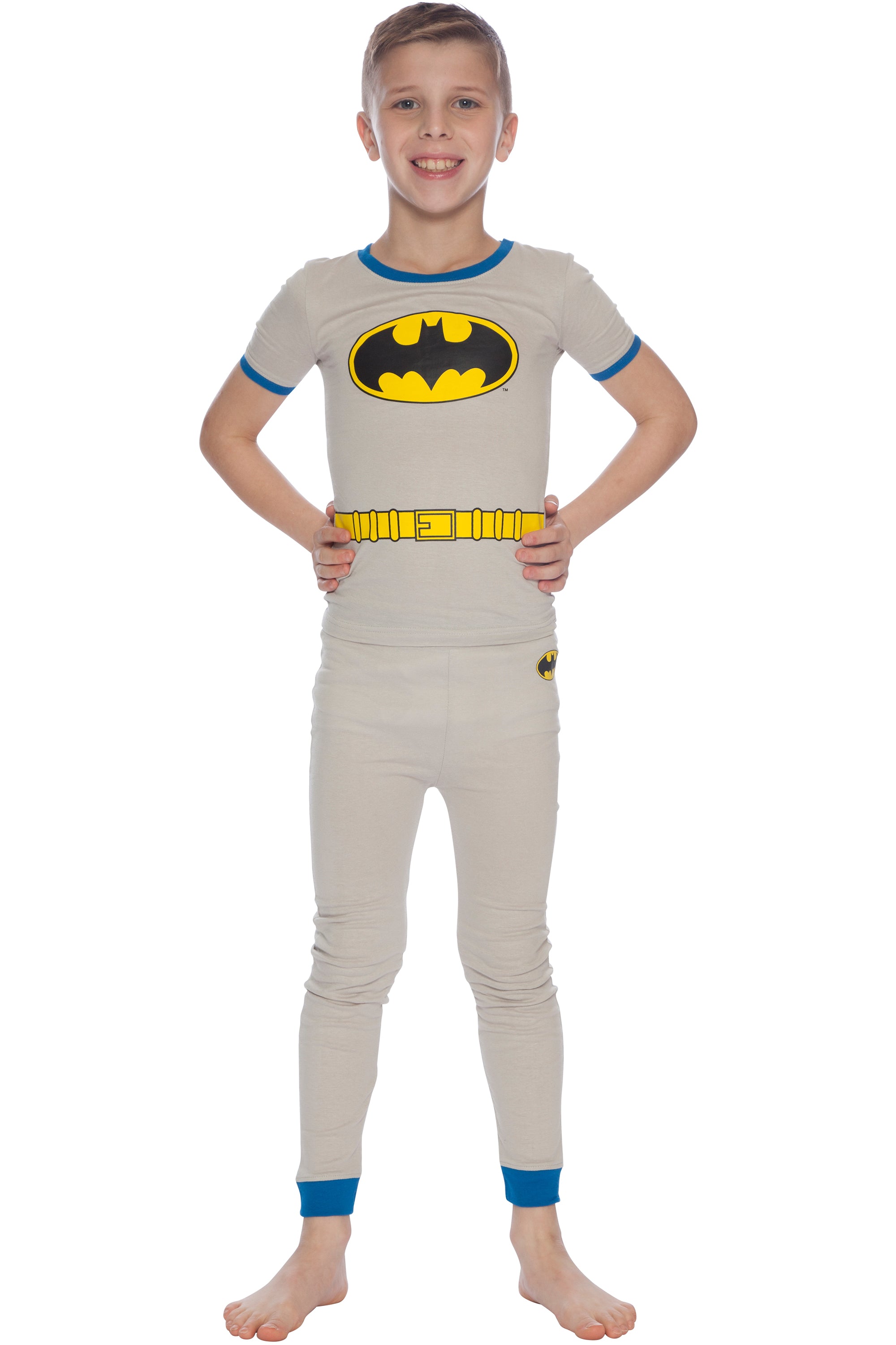 DC Comics Boys Superman Superhero Cotton Costume Pajama Set