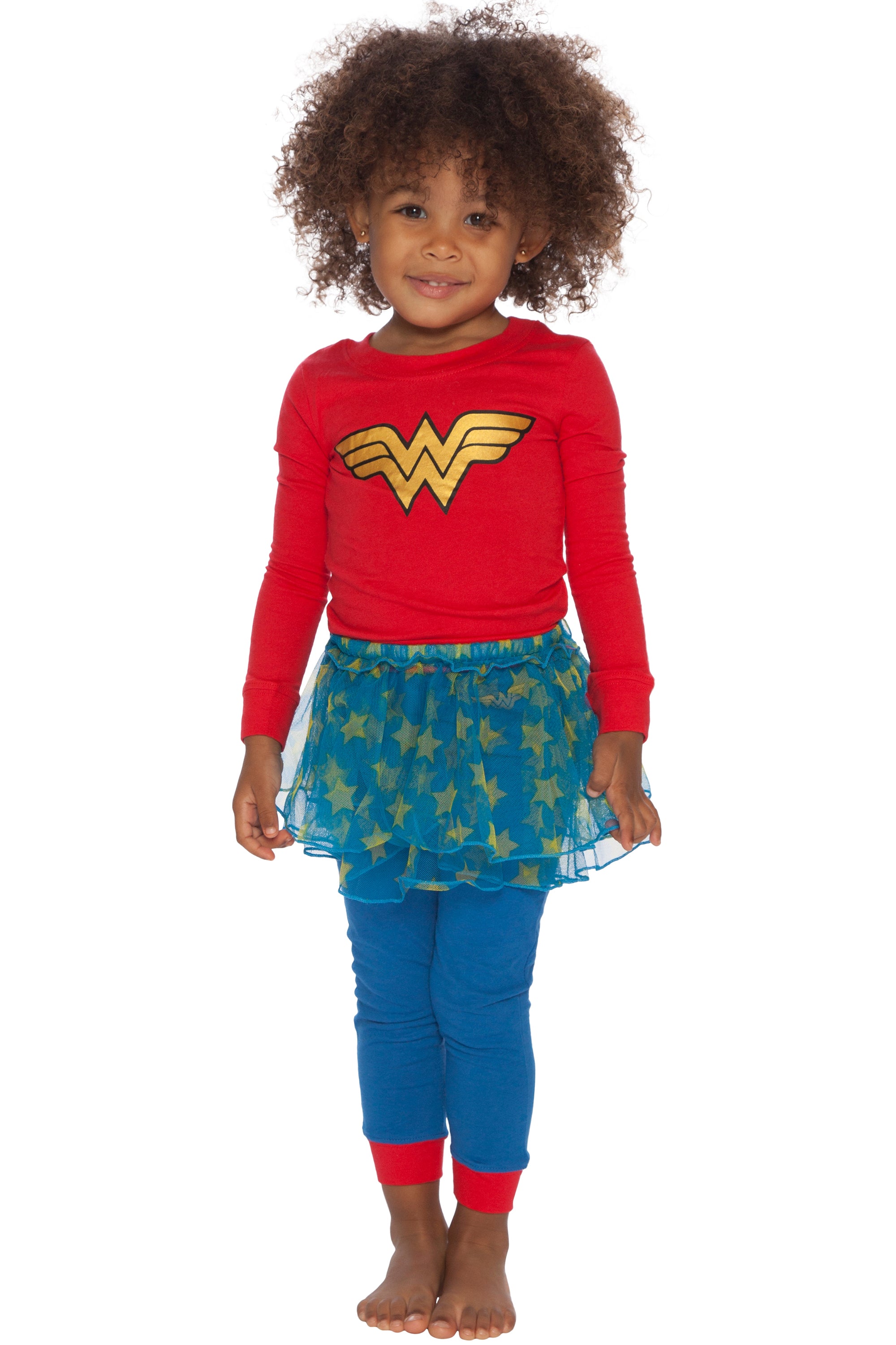 Wonder Woman Girls Toddler Tutu Pajama Set