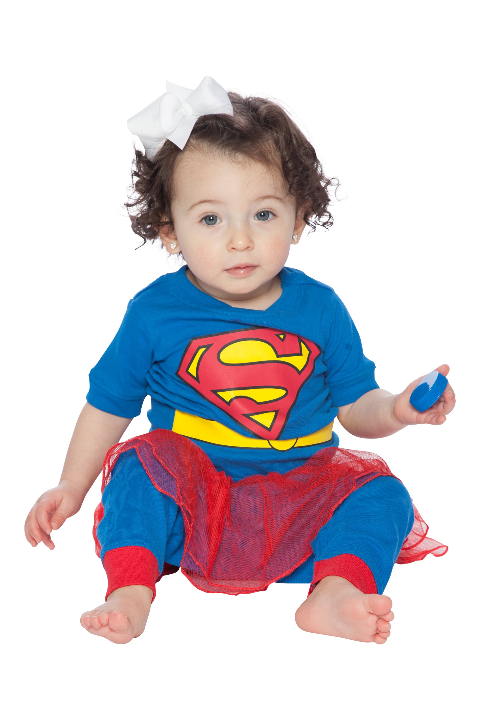 DC Comics Supergirl Tutu 3 Piece Tight Fit Girls Pajama Set Sleepwear