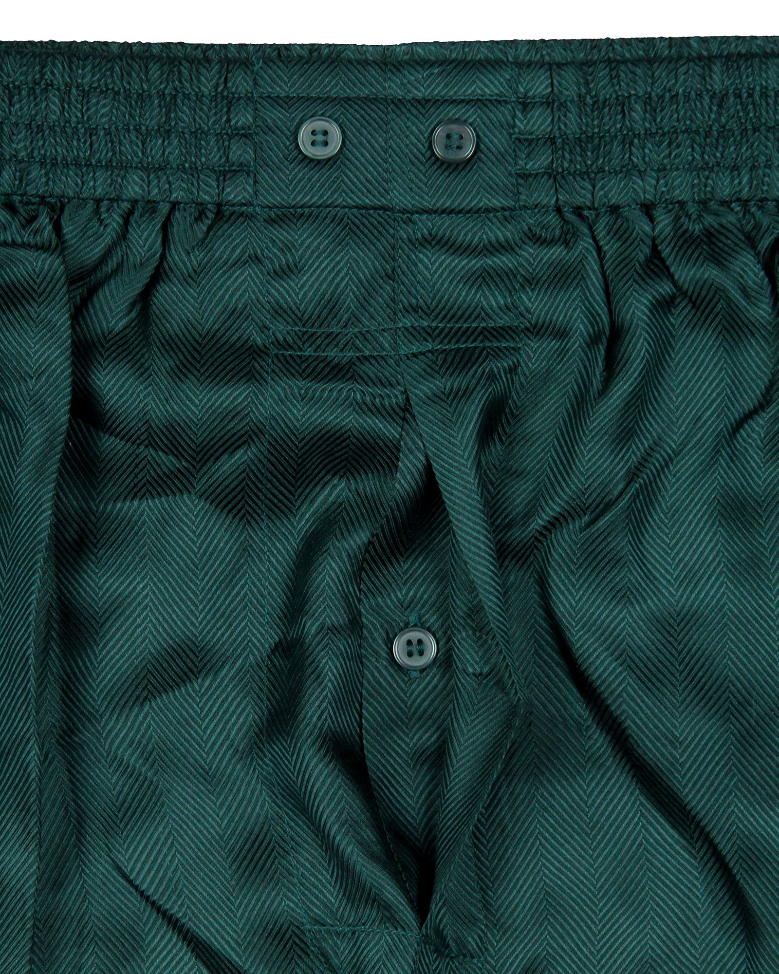 Intimo Mens Classic Diamond Pattern Silk Boxers (Hunter Green, Medium)