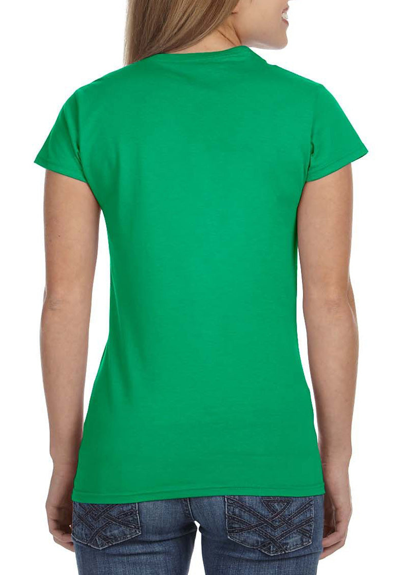St. Patrick's Day Women's Shirt Green Rainbow Angel Kittens Adult T-Shirt