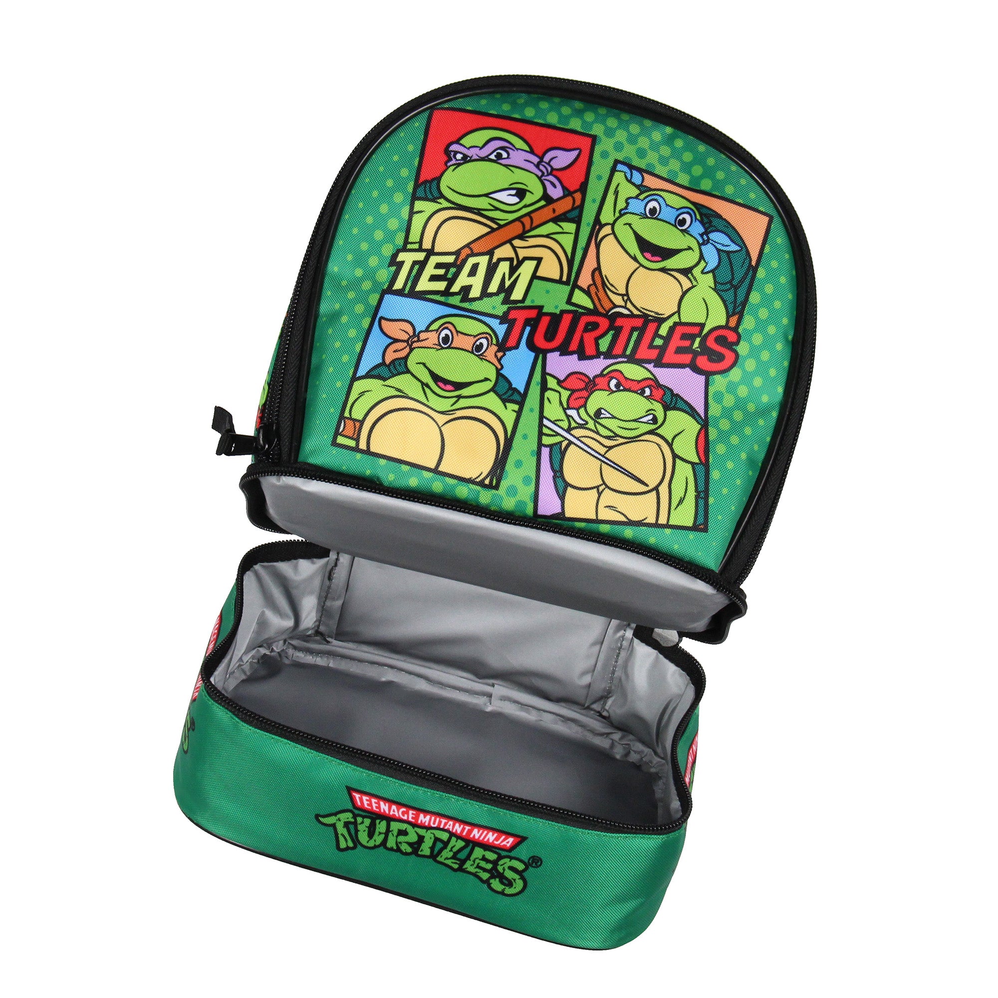 Nickelodeon Teenage Mutant Ninja Turtles Team Dual Compartment Lunch Box Bag