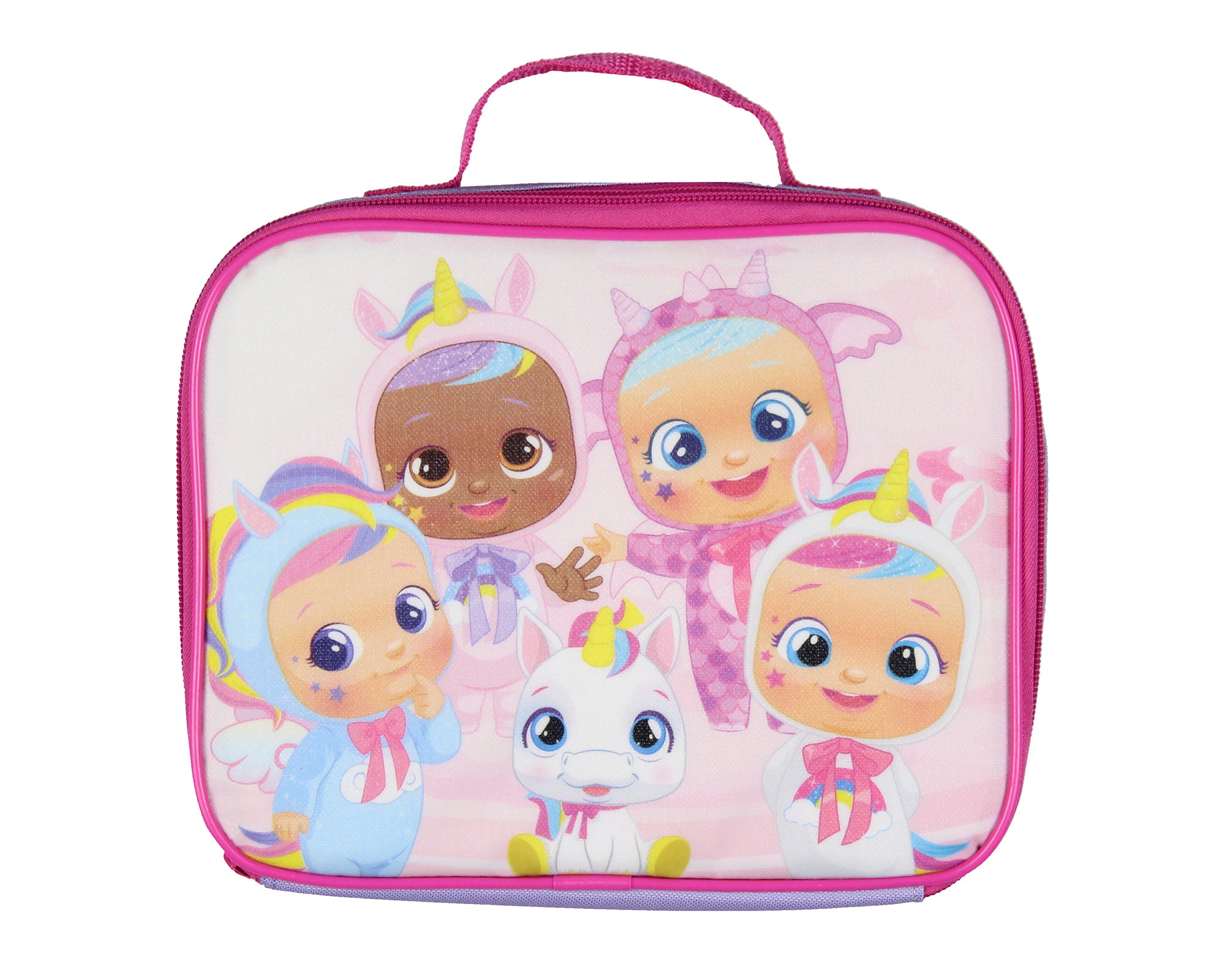 Cry Babies Magic Tears Characters Unicorn 3 PC Backpack Lunch box Pencil Pouch