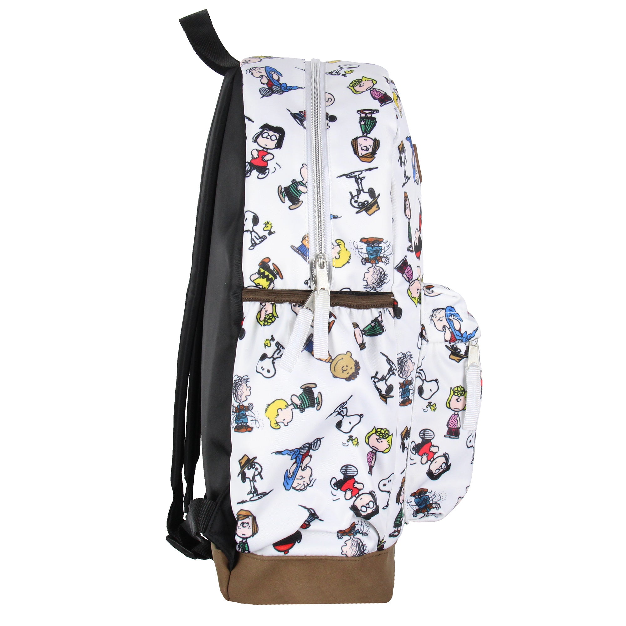 Peanuts Snoopy Charlie Brown Pigpen Linus Cute School Travel Backpack 16"