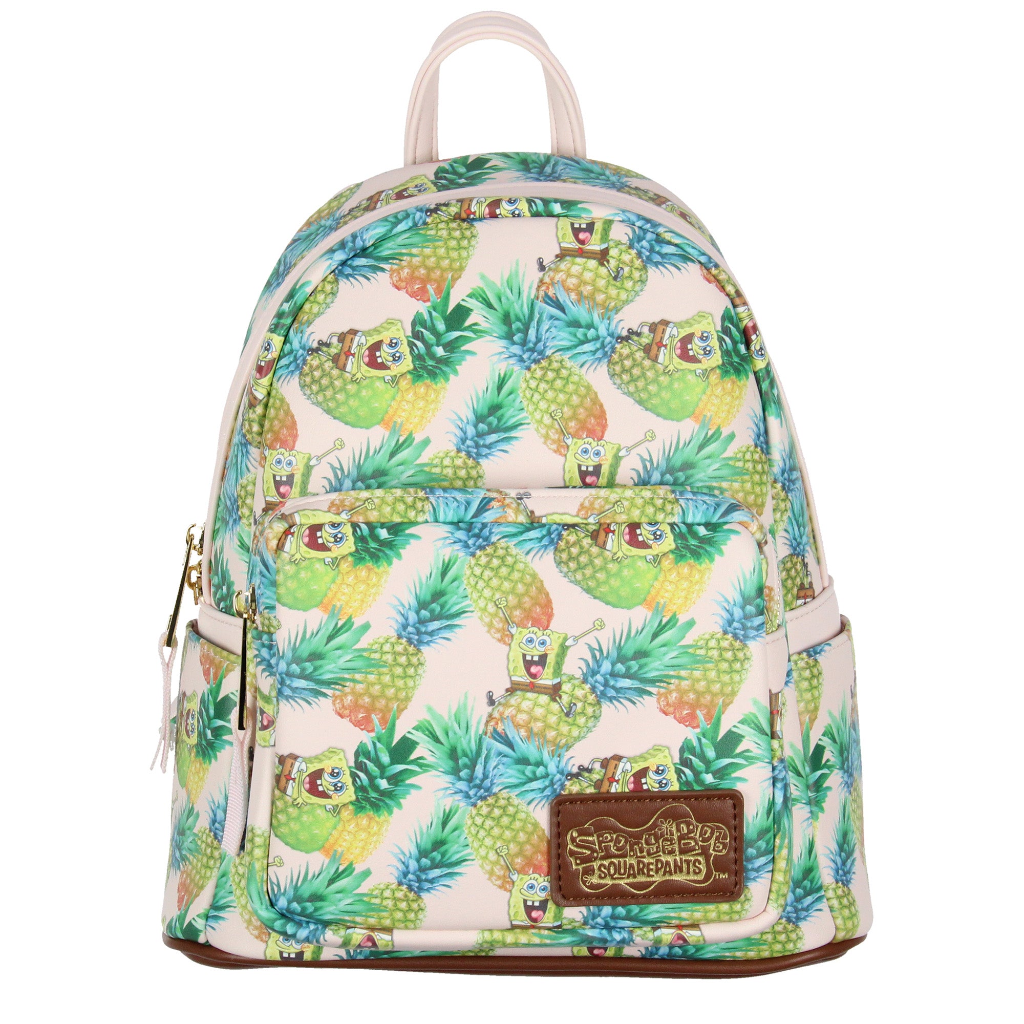 Nickelodeon SpongeBob SquarePants Cartoon Pineapple Tossed Print Mini Backpack