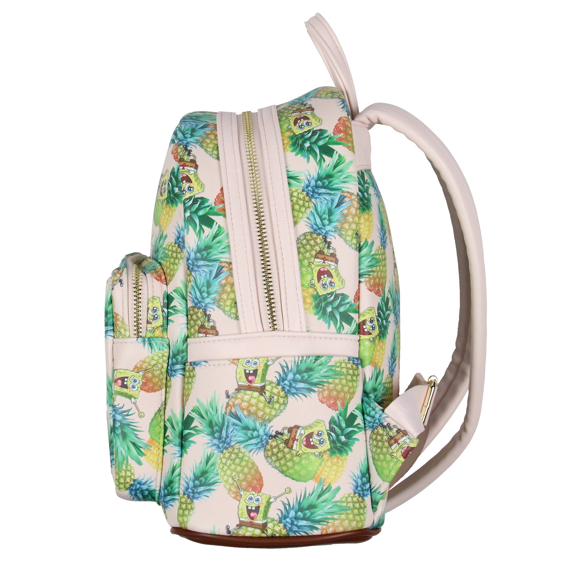 Nickelodeon SpongeBob SquarePants Cartoon Pineapple Tossed Print Mini Backpack
