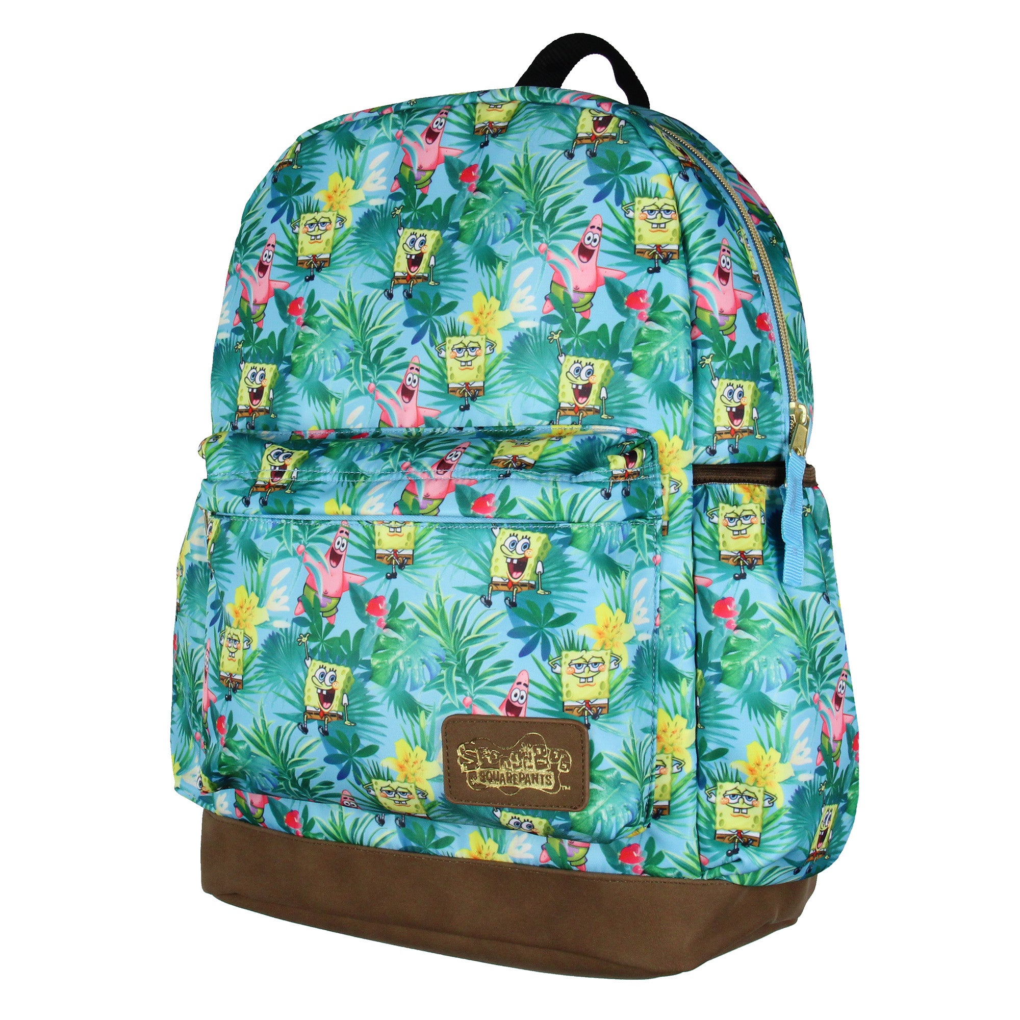SpongeBob SquarePants And Patrick Star Tropical School Travel Backpack 16"