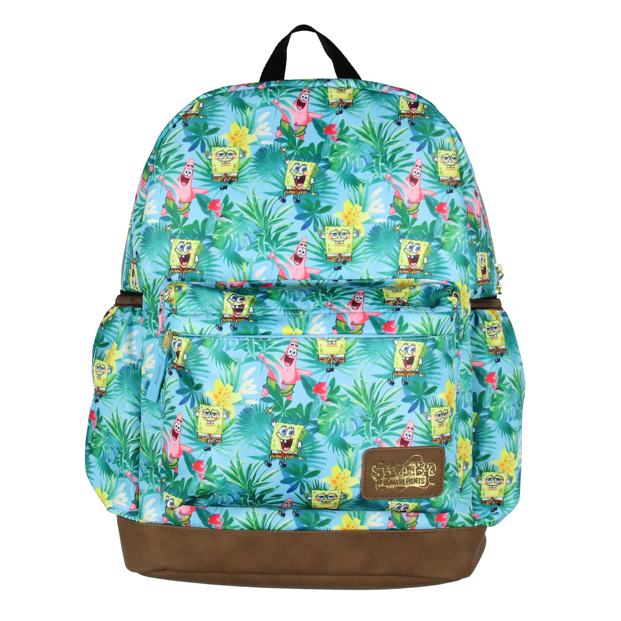SpongeBob SquarePants And Patrick Star Tropical School Travel Backpack 16"