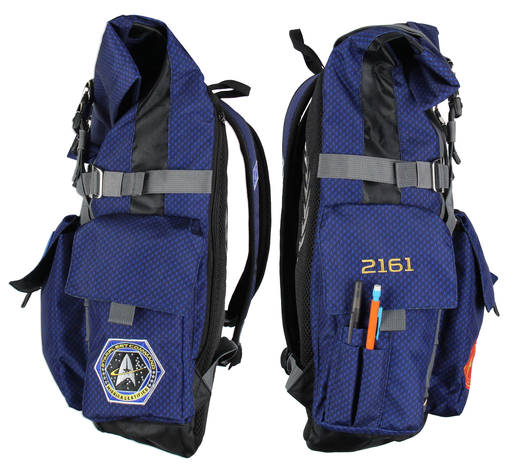 Star Trek Starfleet Academy Roll Top Hiking Gym Laptop School Travel Backpack
