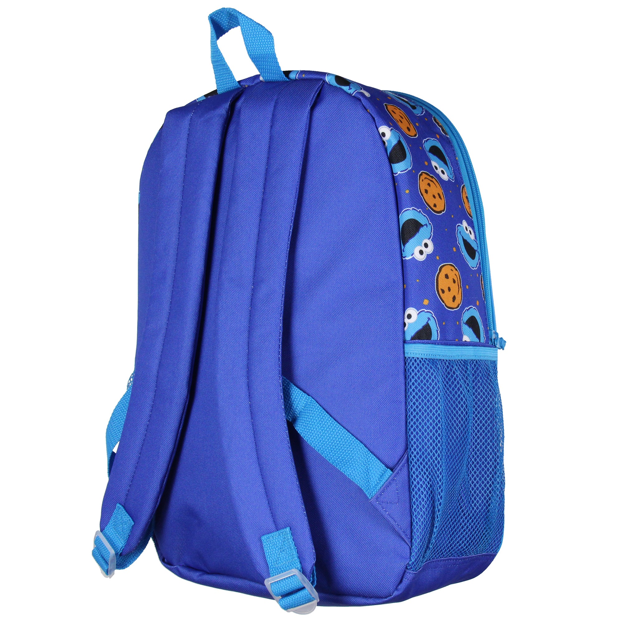 Sesame Street Cookie Monster C Is For Cookie Dual-Compartment Backpack Bag 16"