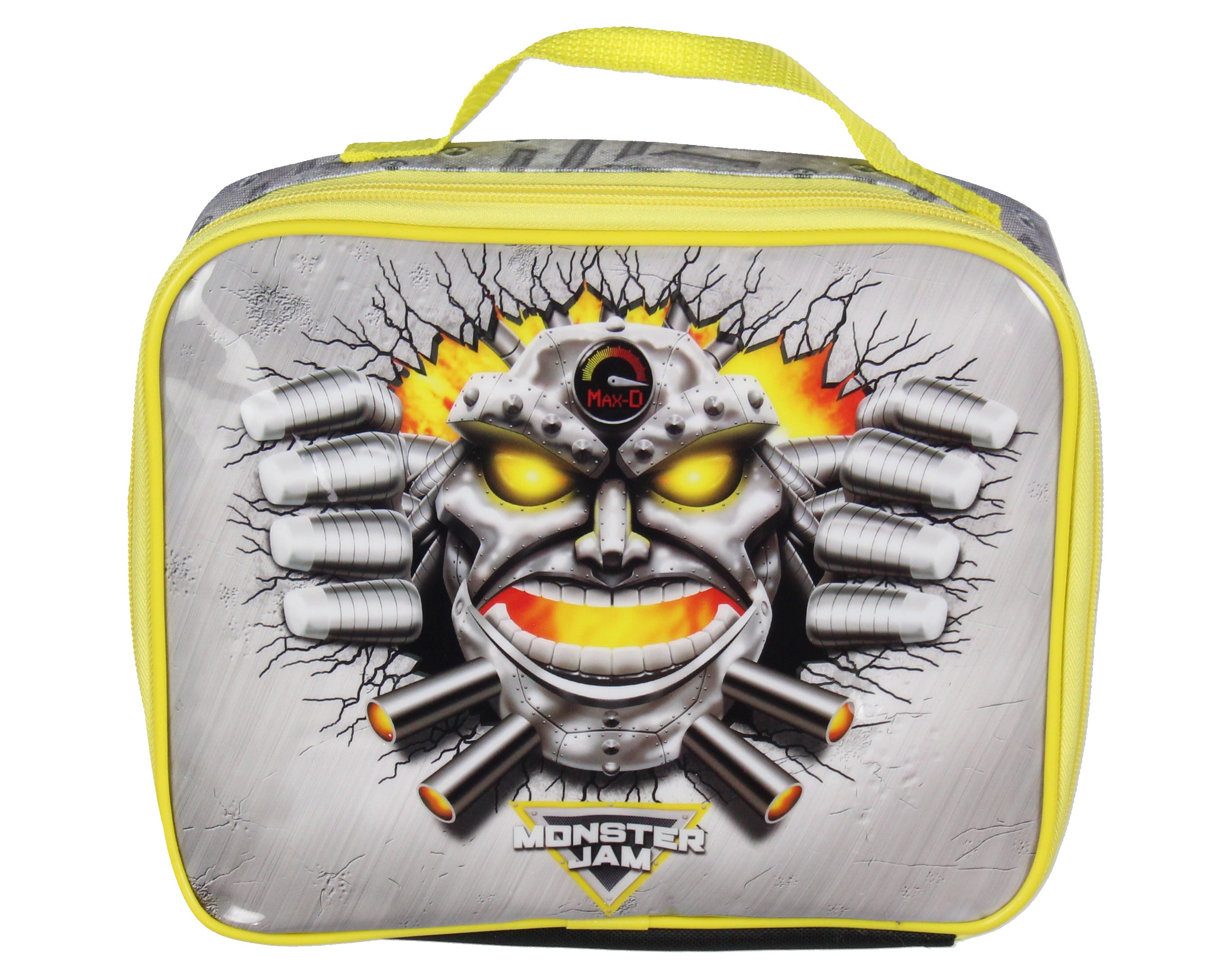 Monster Jam MAX-D Monster Truck 5 PC Backpack Lunch Box Water Bottle 16"