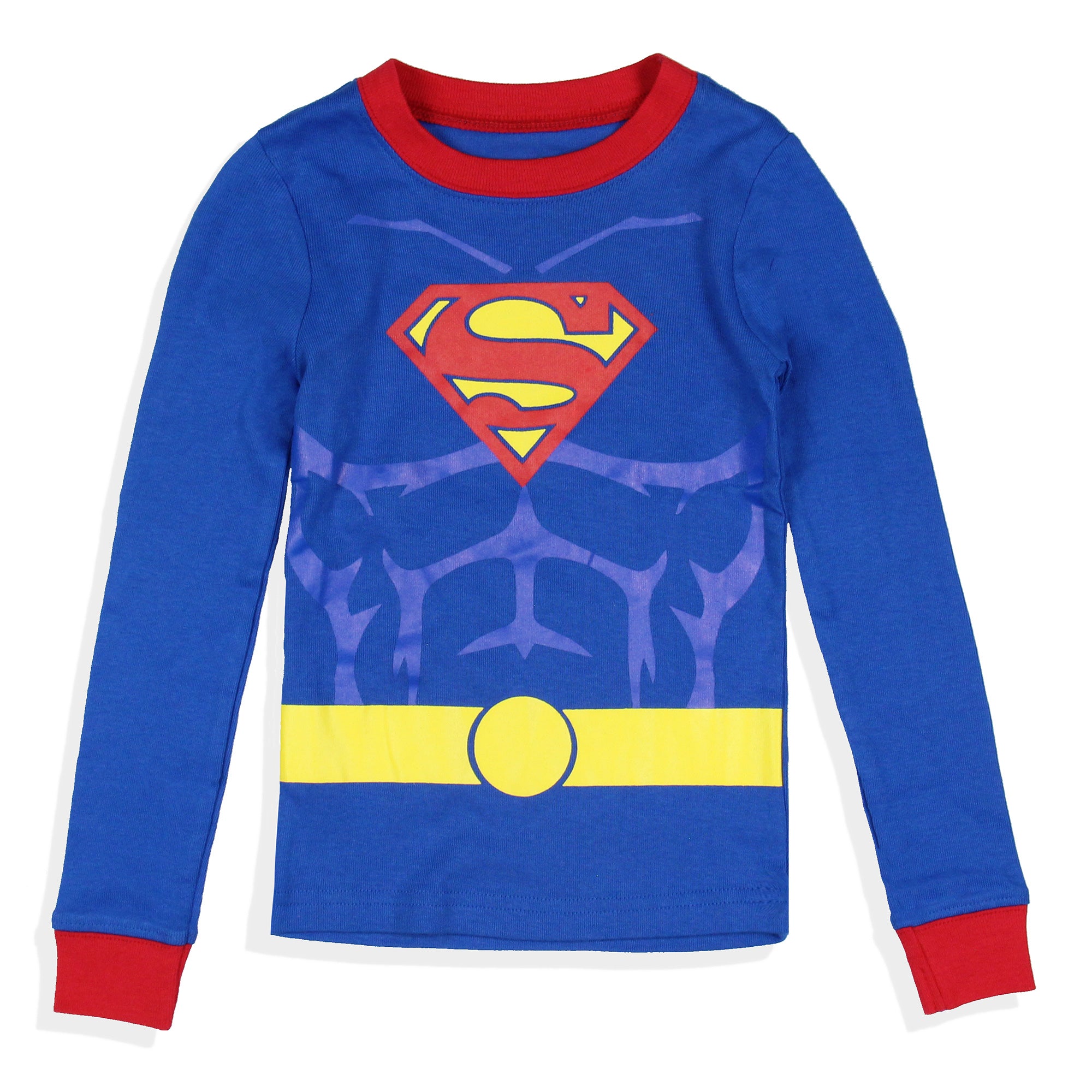 Superman Toddler Boys' Superhero Tight Fit Sleep Pajama Set (Superman, 6)