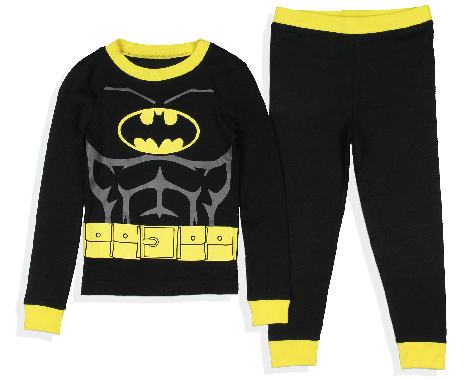 Batman Toddler Boys' Superhero Tight Fit Sleep Pajama Set (Batman, 6)