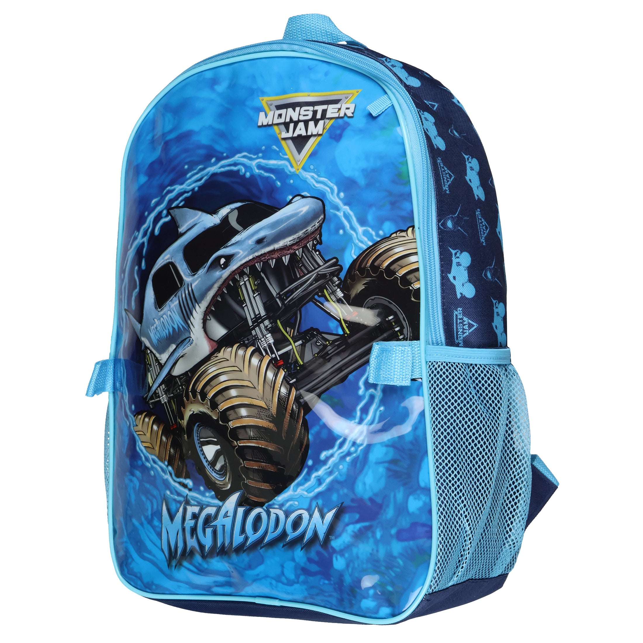 Monster Jam Megalodon 5-Piece Backpack Mega Set with Detachable Lunchbox