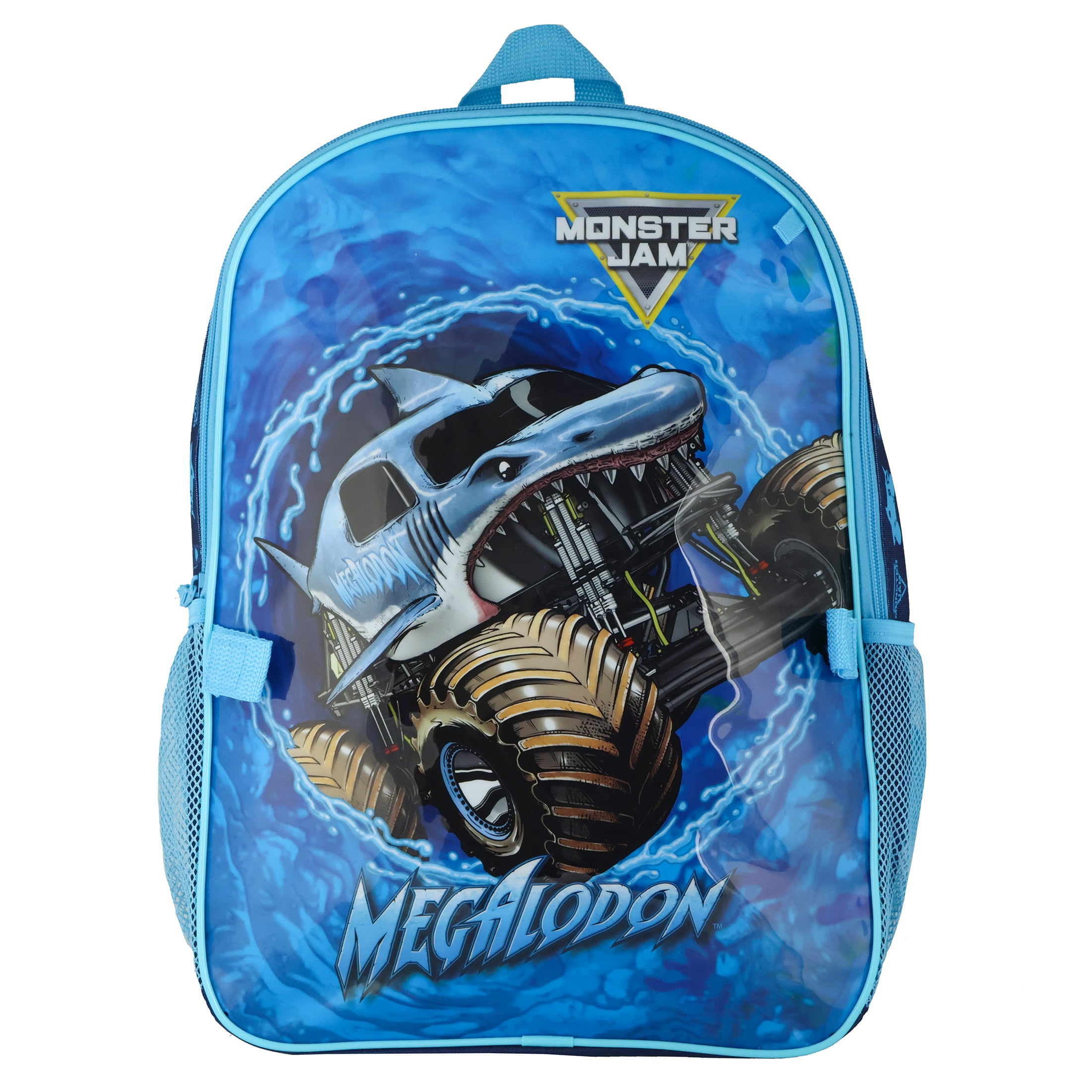 Monster Jam Megalodon 5-Piece Backpack Mega Set with Detachable Lunchbox