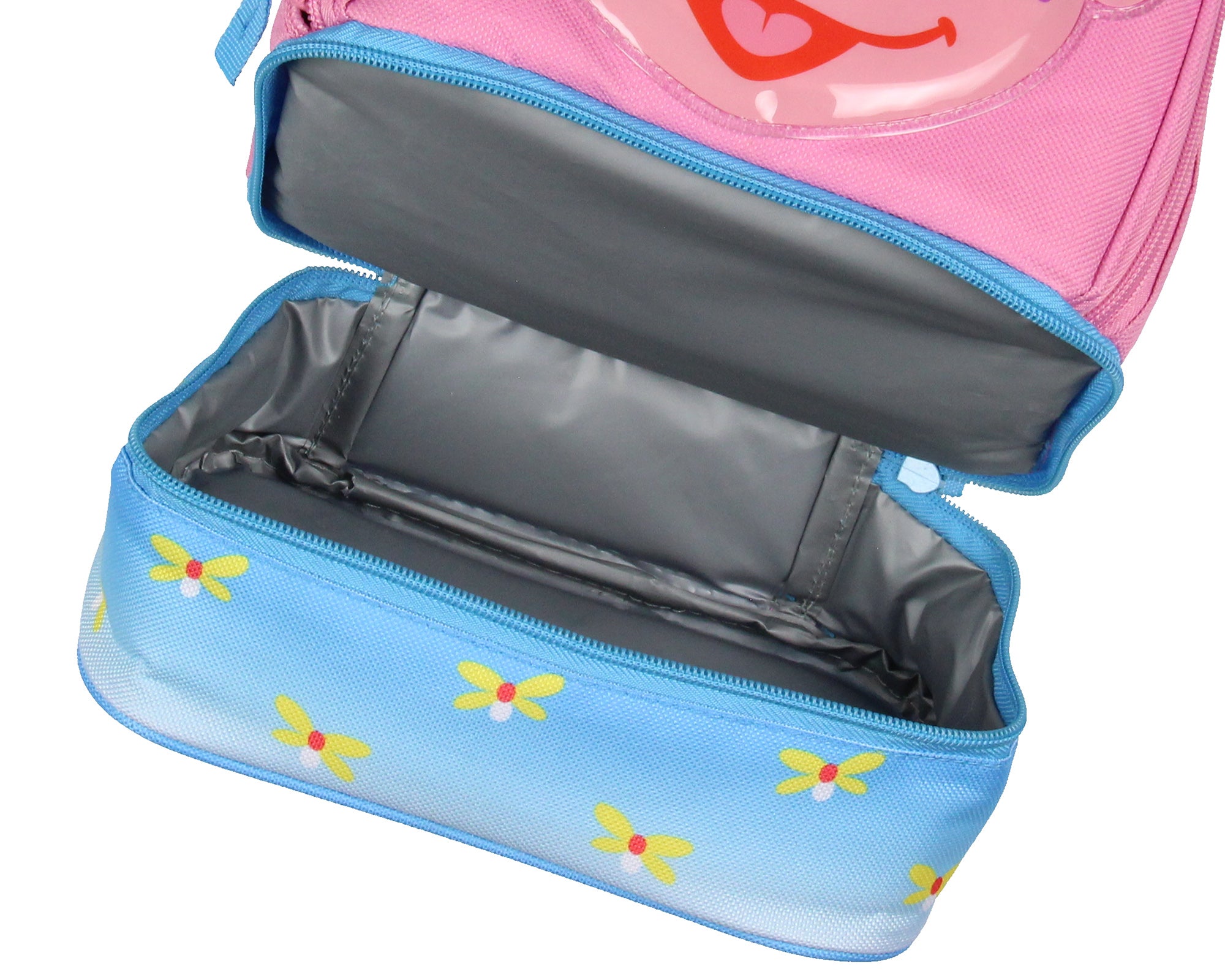 Sesame Street Abby Cadabby Face Dual Compartment Insulated Lunch Box Bag Tote