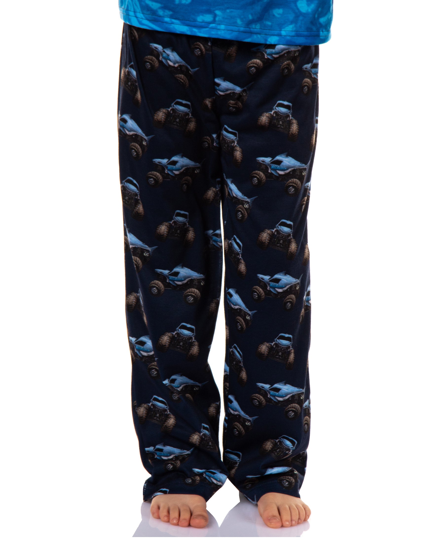 Monster Jam Boys' Megalodon Predator Truck Sleep Pajama Lounge Set