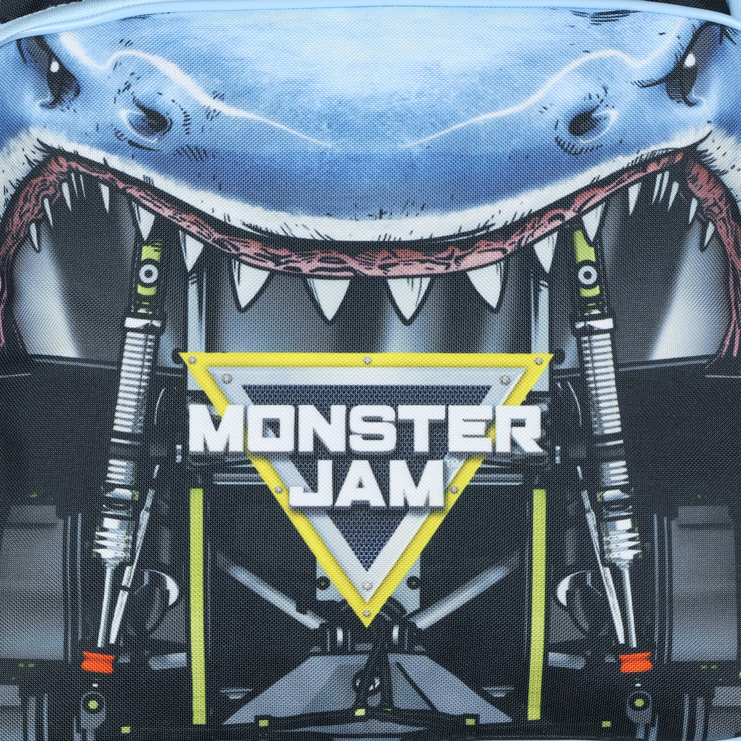 Monster Jam Backpack Megalodon Predator Truck Grill Laptop Tech Travel Daypack