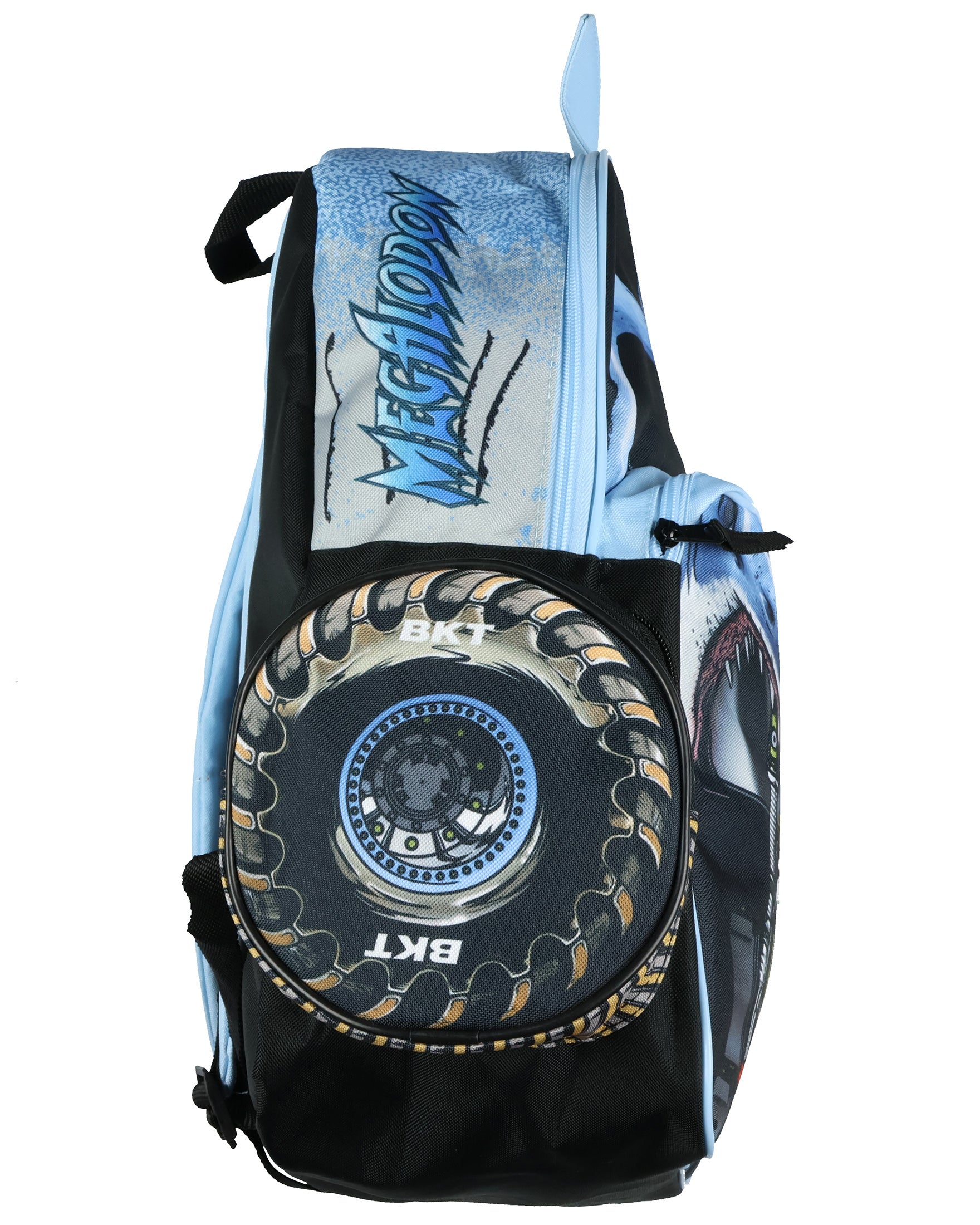 Monster Jam Backpack Megalodon Predator Truck Grill Laptop Tech Travel Daypack