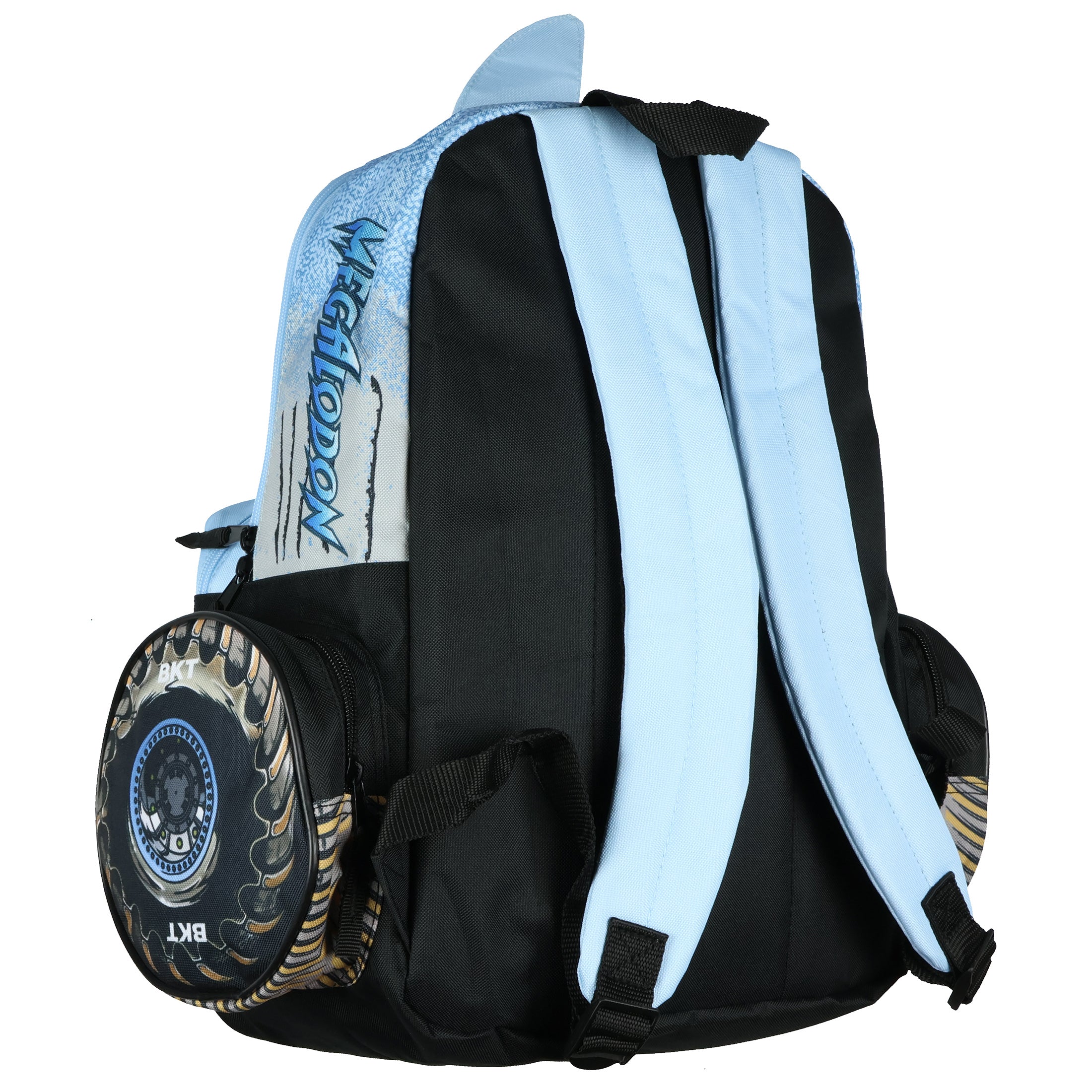 Monster Jam Backpack Megalodon Predator Truck Grill Laptop Tech Travel Daypack