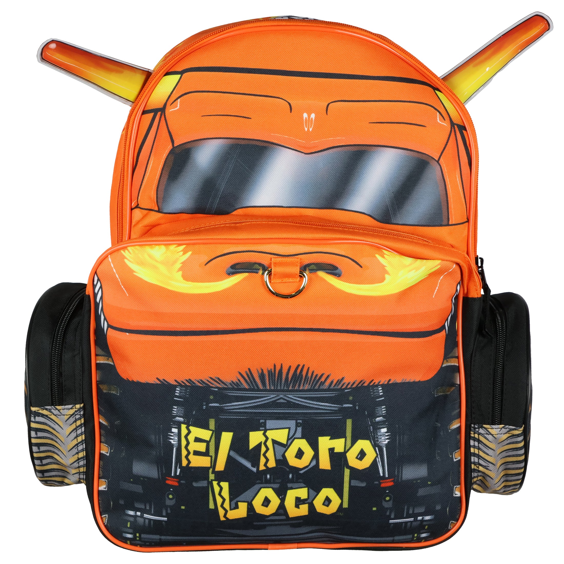 Monster Jam Backpack El Toro Loco Crazy Bull Laptop Tech Travel Bag Daypack