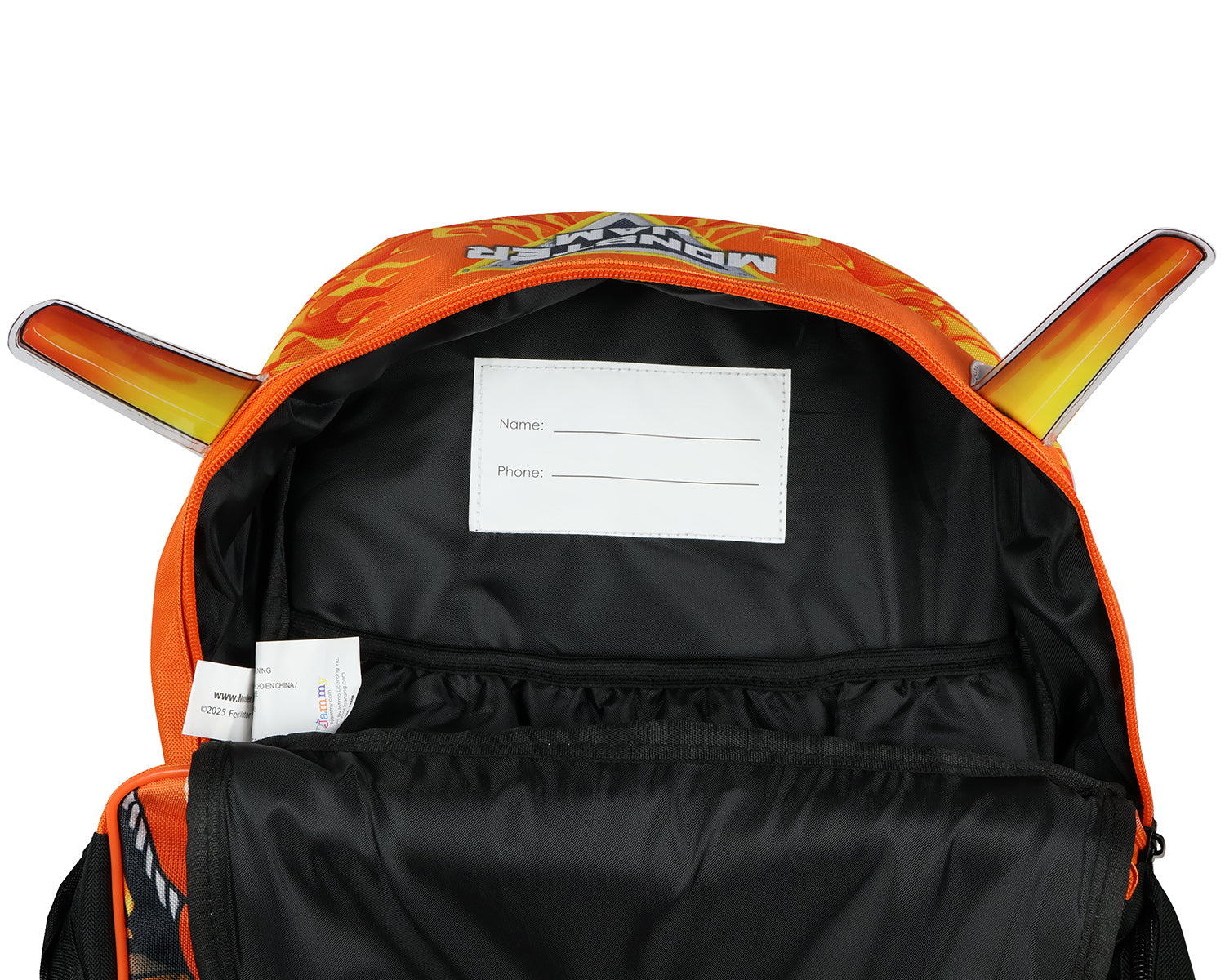 Monster Jam Backpack El Toro Loco Crazy Bull Laptop Tech Travel Bag Daypack
