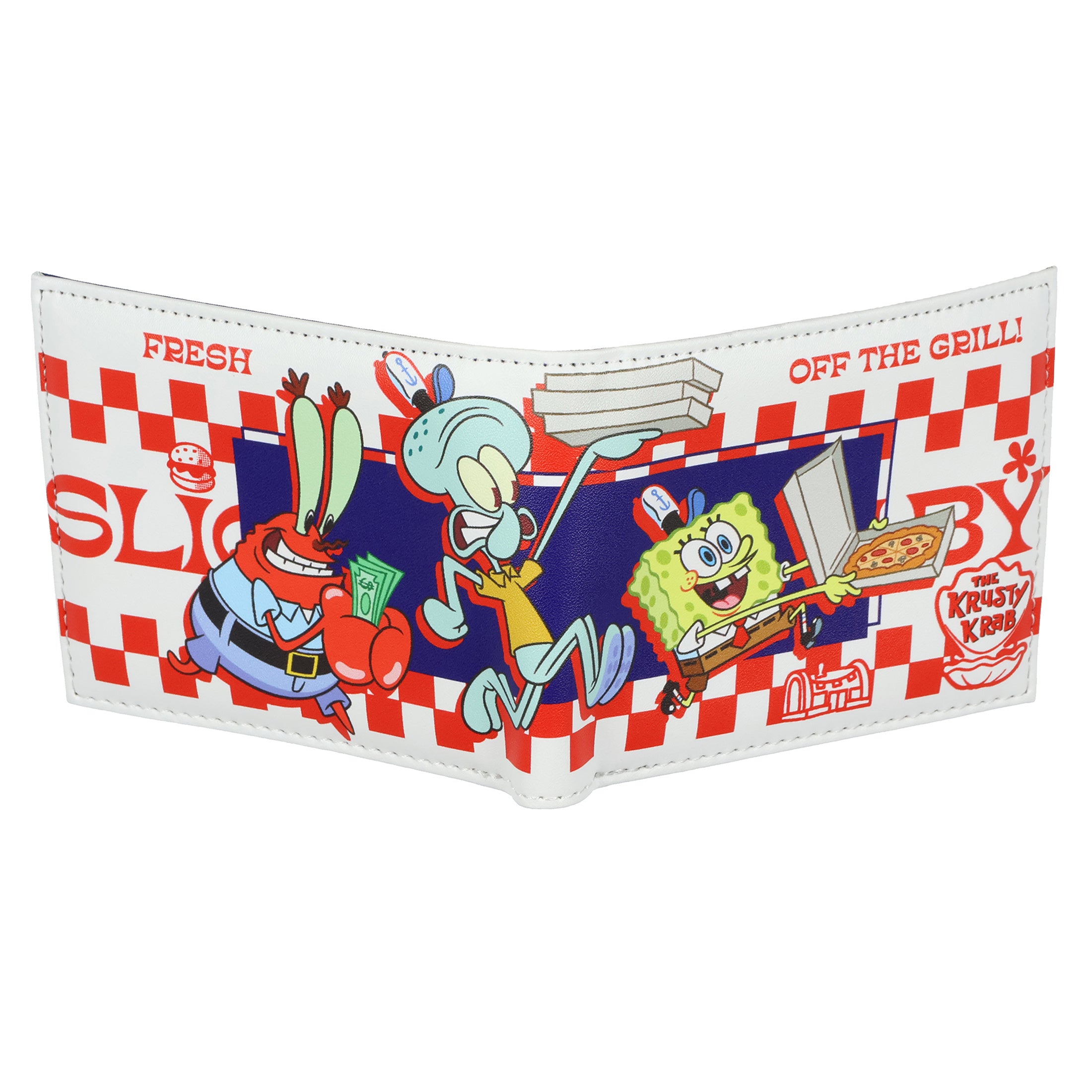 SpongeBob Squarepants The Krusty Krab Fresh Off The Grill Bi-Fold Wallet
