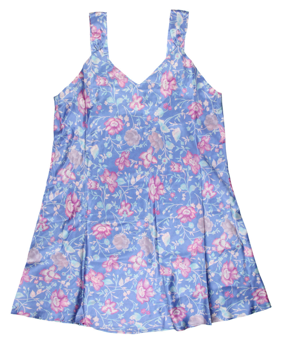Intimo Womens Geometric Plus Size Chemise V-Neck Sleeveless Pajama Top Sleepwear (1X)