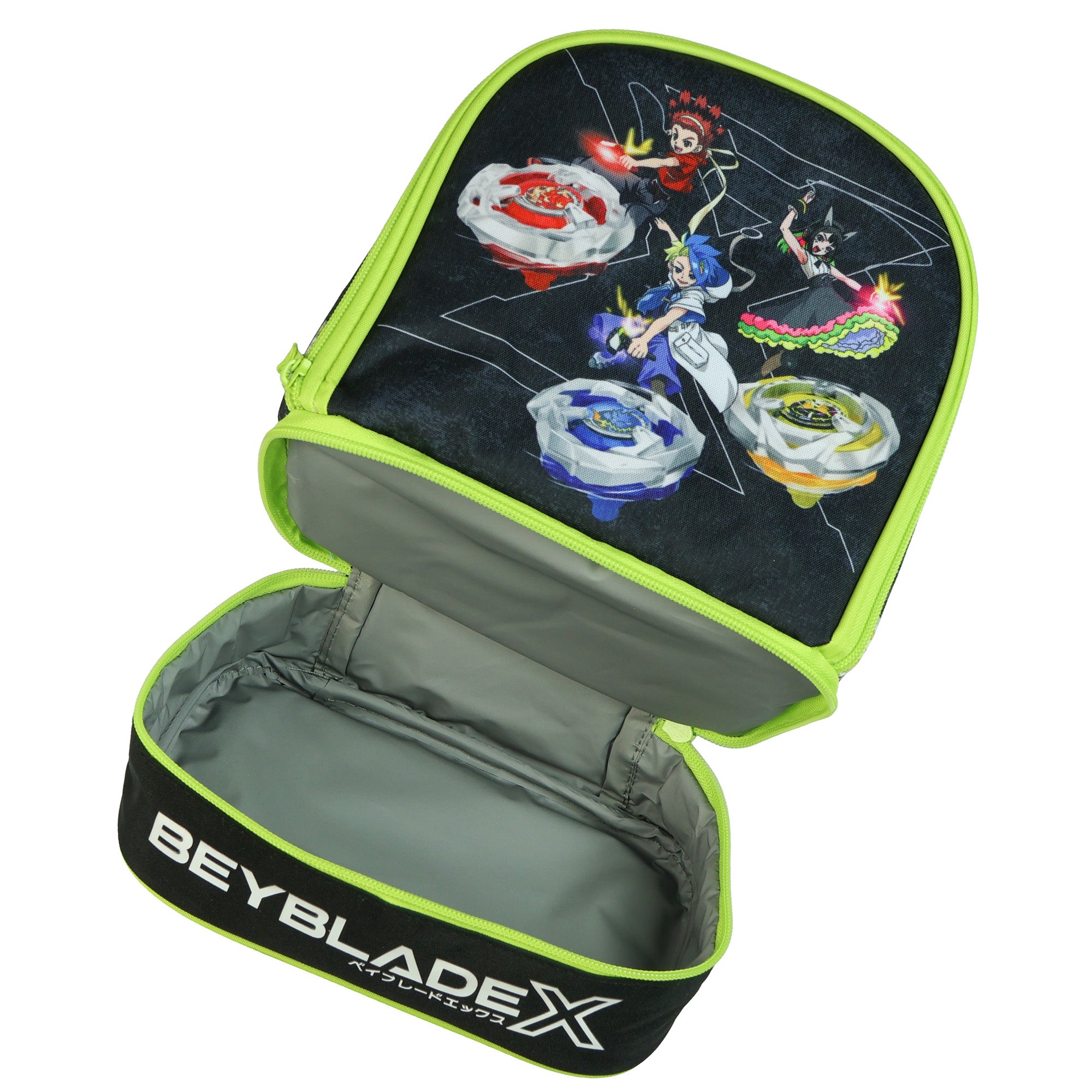 Beyblade X Team Lunch Box Dual-Compartment Insulated Tote Bag 10"