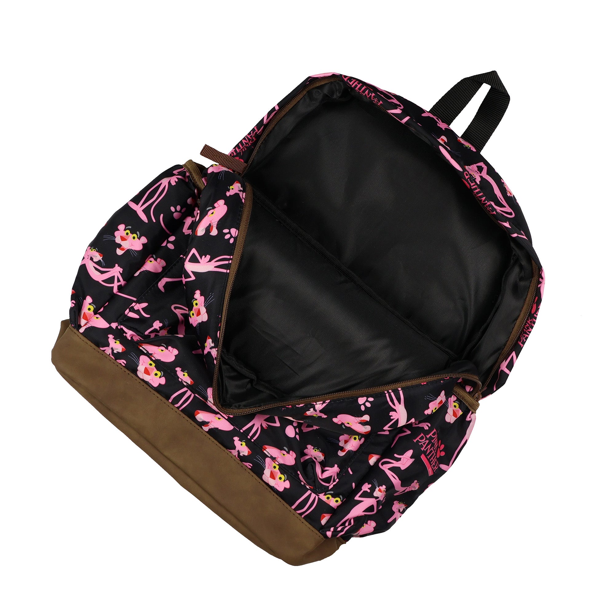 Pink Panther Backpack All-Over Character Design 16" Bag with Adjustable Straps