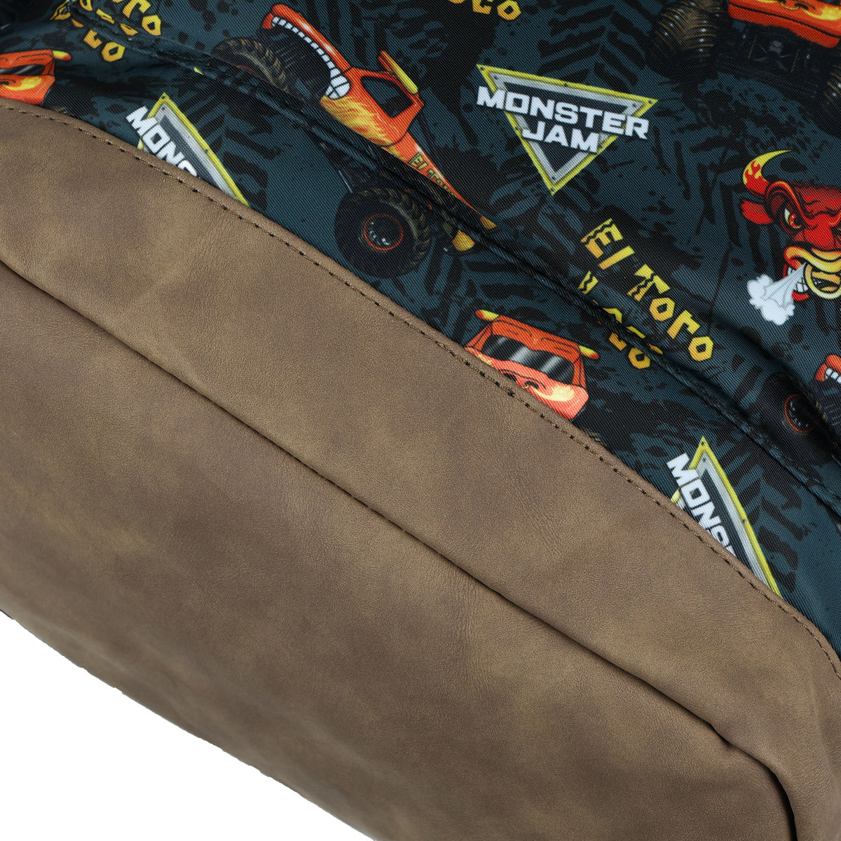 Monster Jam El Toro Loco 16" Backpack with Allover Print with Adjustable Straps