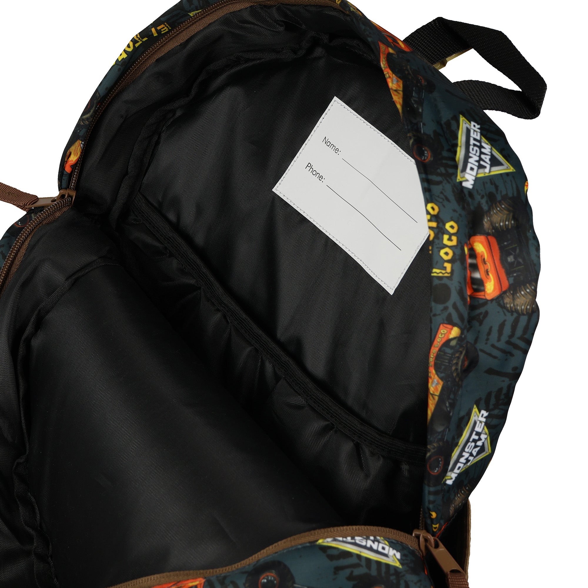 Monster Jam El Toro Loco 16" Backpack with Allover Print with Adjustable Straps